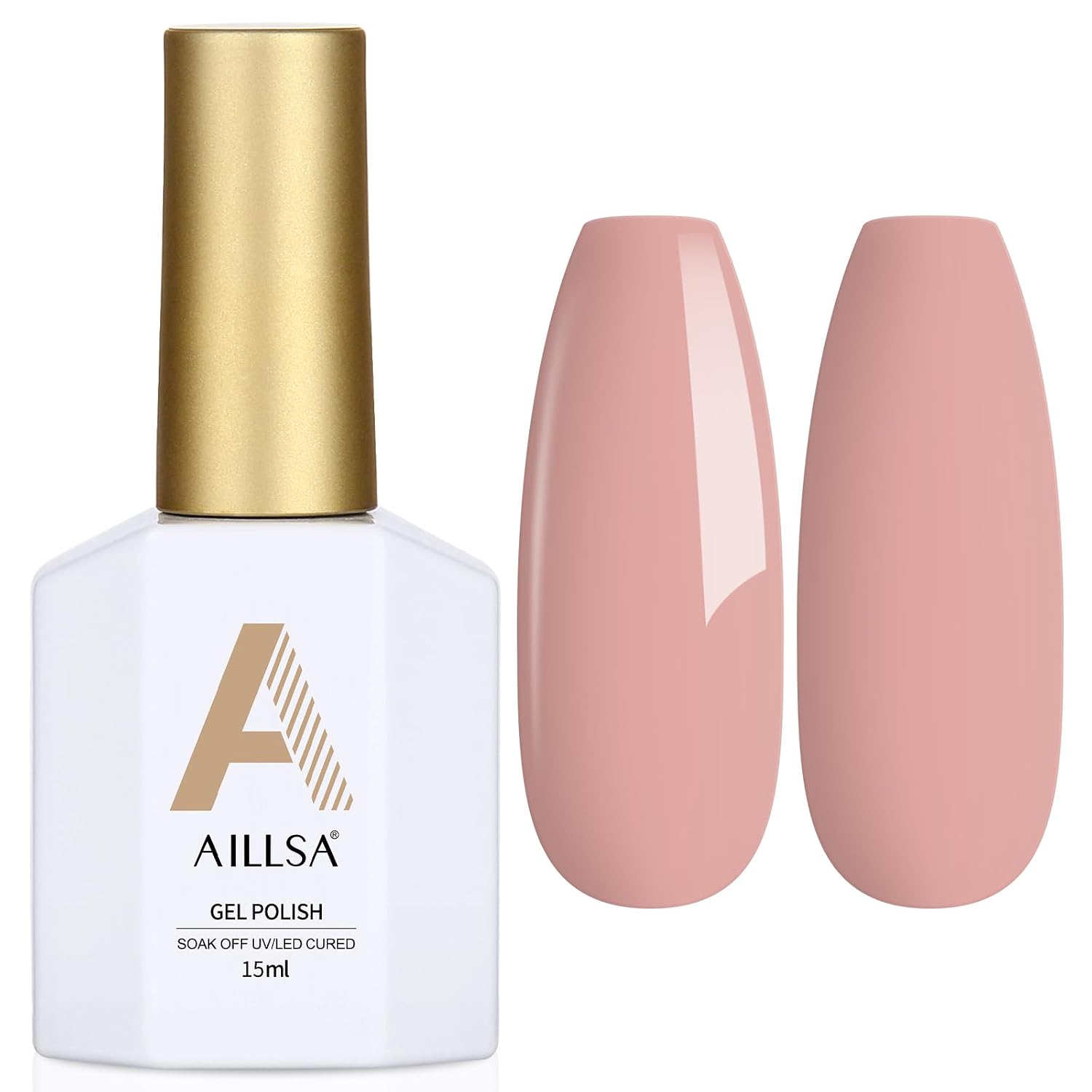 AILLSA Gel Nail Polish Nude Pink Gel Polish Sheer Neutral Color Jelly Gels Nail Polish Natural Translucent Soak Off U V Nails for Nail Art French Manicure at Home 0.51 Fl Oz /GB49 : Beauty & Personal Care