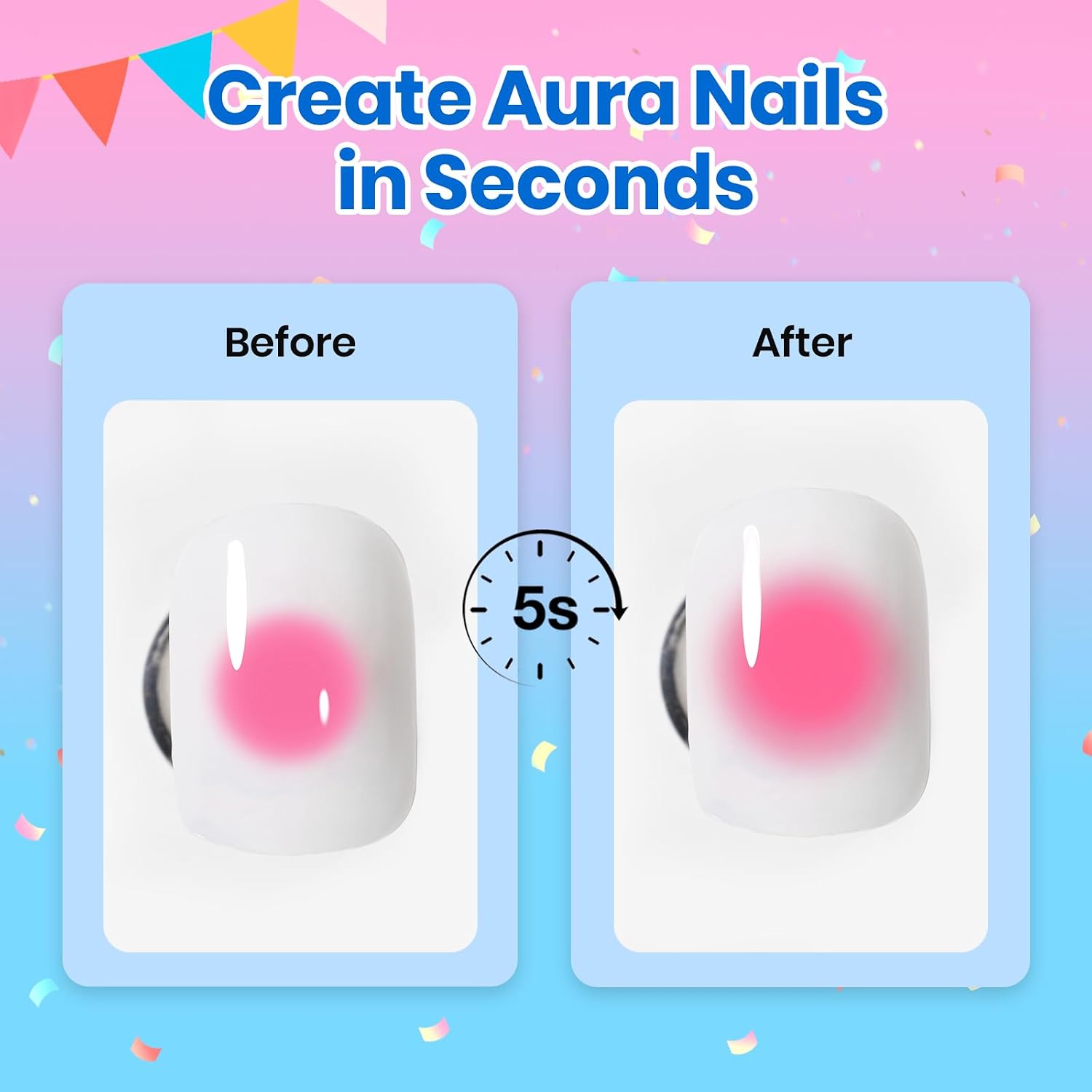 Beetles Blooming Gel. 15ml Clear UV LED Nail Art Gel Polish for Aura Nails. Marble. Natural Stone. Watercolor and Floral Print Spreading Effects. Soak Off DIY Manicure Design : Beauty & Personal Care