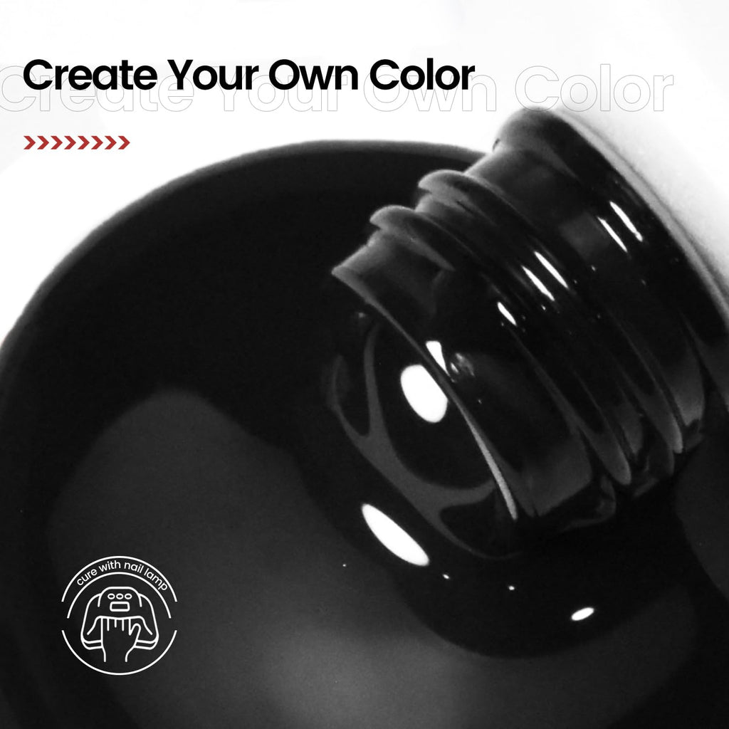 JODSONE 10ml Black Gel Nail Polish Black Gel Polish Soak Off Led Gel Polish Nail Art Manicure Salon Diy Need U V Lamp : Beauty & Personal Care