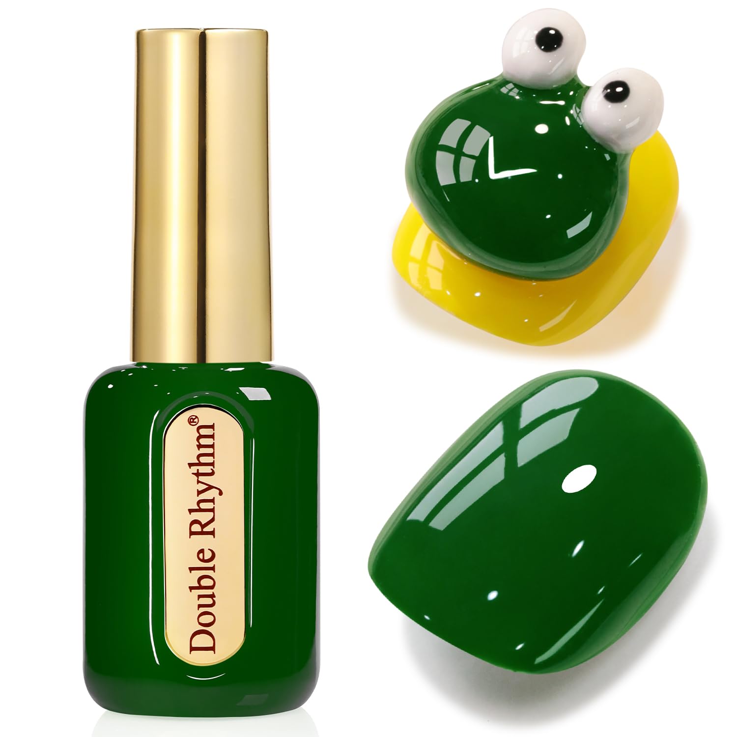 Double Rhythm 0.50 OZ Gel Polish Hema Free Same Color Same Bottle Golden Round Translucent Neutral Natural Milky 15 ML Jelly UV Polish Art DIY at Home (Bright Pink-H1040) : Beauty & Personal Care
