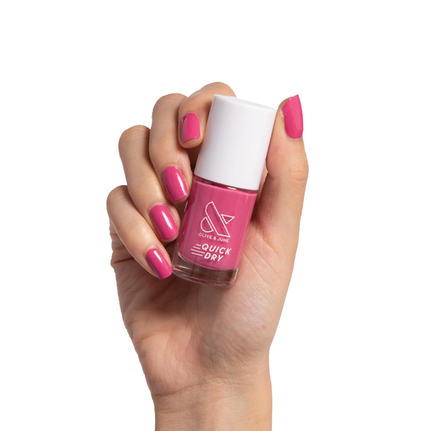 Olive & June Quick Dry Summer Nail Polish | Instant Fast-Drying Smudgeproof | 15-free Vegan Cruelty-Free | Lasts up to 5 Days | Salon-Quality Manicure Pedicure at Home | Swan Opaque White : Beauty & Personal Care