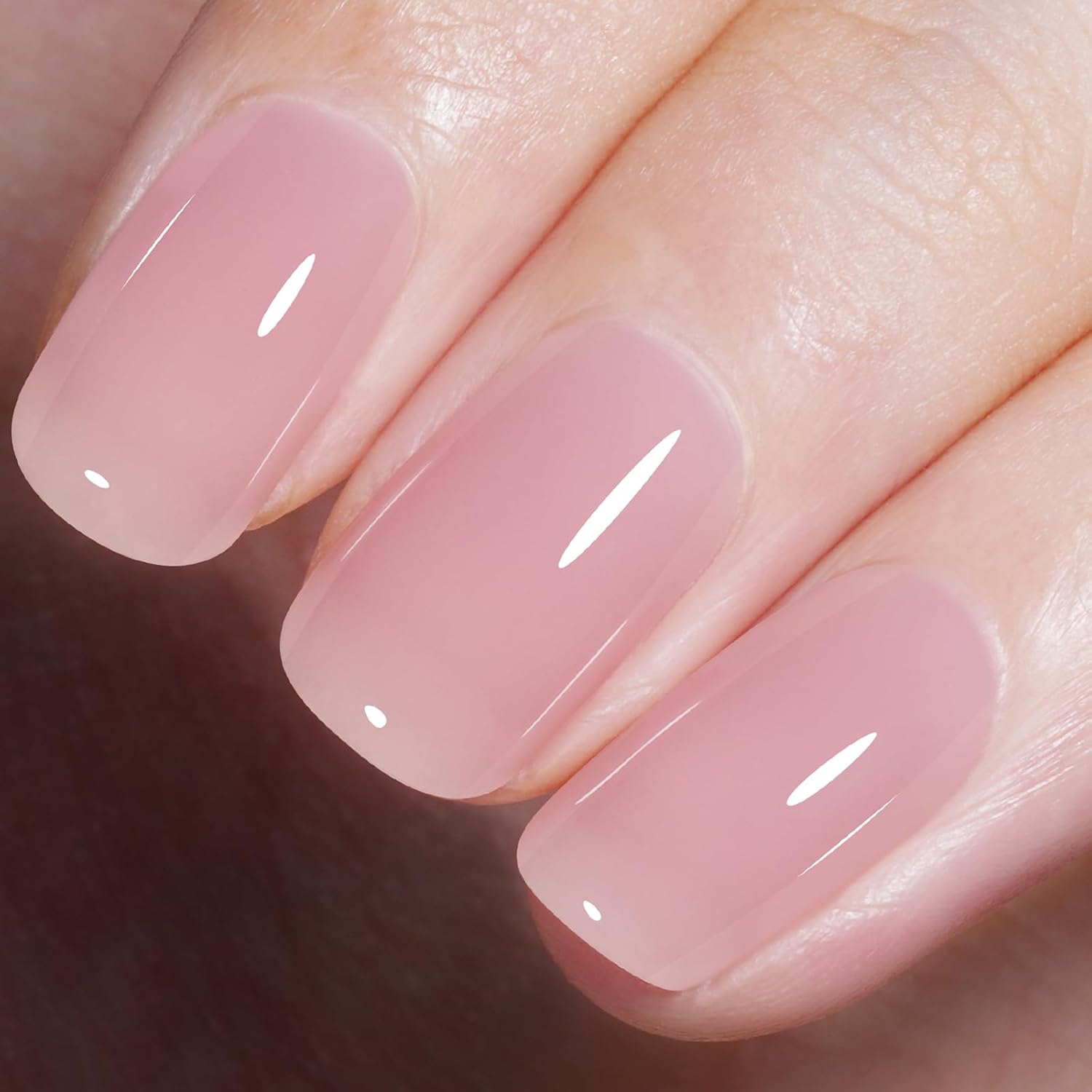 AILLSA Gel Nail Polish Nude Pink Gel Polish Sheer Neutral Color Jelly Gels Nail Polish Natural Translucent Soak Off U V Nails for Nail Art French Manicure at Home 0.51 Fl Oz /GB49 : Beauty & Personal Care