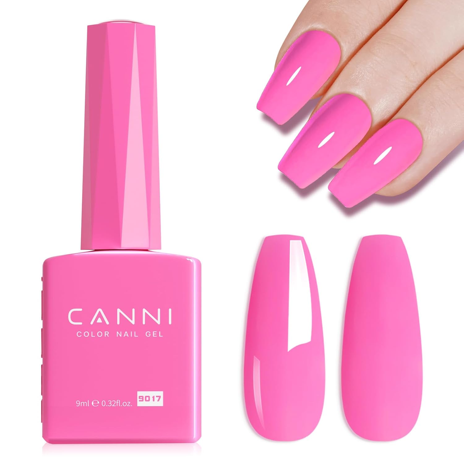 CANNI Light Pink Gel Nail Polish. 1Pcs Baby Pink Gel Polish Soft Pale Color High Gloss Soak Off U V Nail Manicure Salon DIY : Beauty & Personal Care