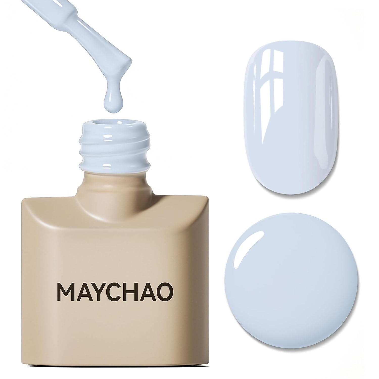 MAYCHAO 15ML Blue Gel Nail Polish 1Pc Baby Blue Gel Polish Soak Off UV LED Nail Polish Nail Art Starter Manicure Salon DIY at Home. 0.5 OZ : Beauty & Personal Care