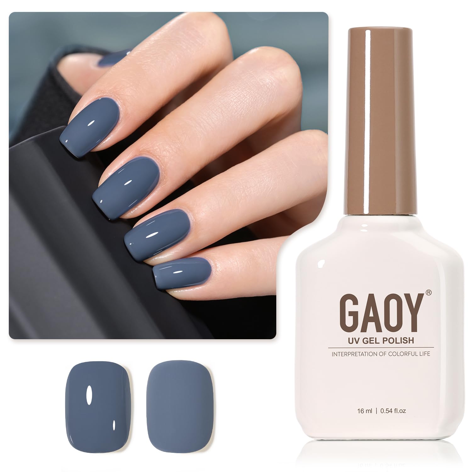 GAOY Sheer Light Pink Gel Nail Polish. 16ml Jelly Milky White Peach Translucent Color 1352 UV Light Cure Gel Polish for Nail Art DIY Manicure and Pedicure at Home : Beauty & Personal Care