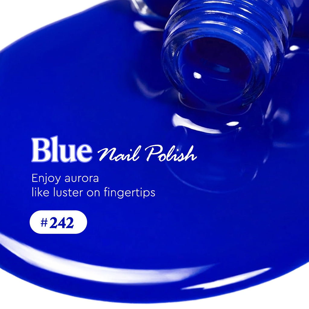AZUREBEAUTY Navy Blue Nail Polish – Quick Dry. Long-Lasting. Natural Royal Blue Glossy Finish for DIY Manicure & Nail Art. Salon Quality for Women 0.34Oz : Beauty & Personal Care