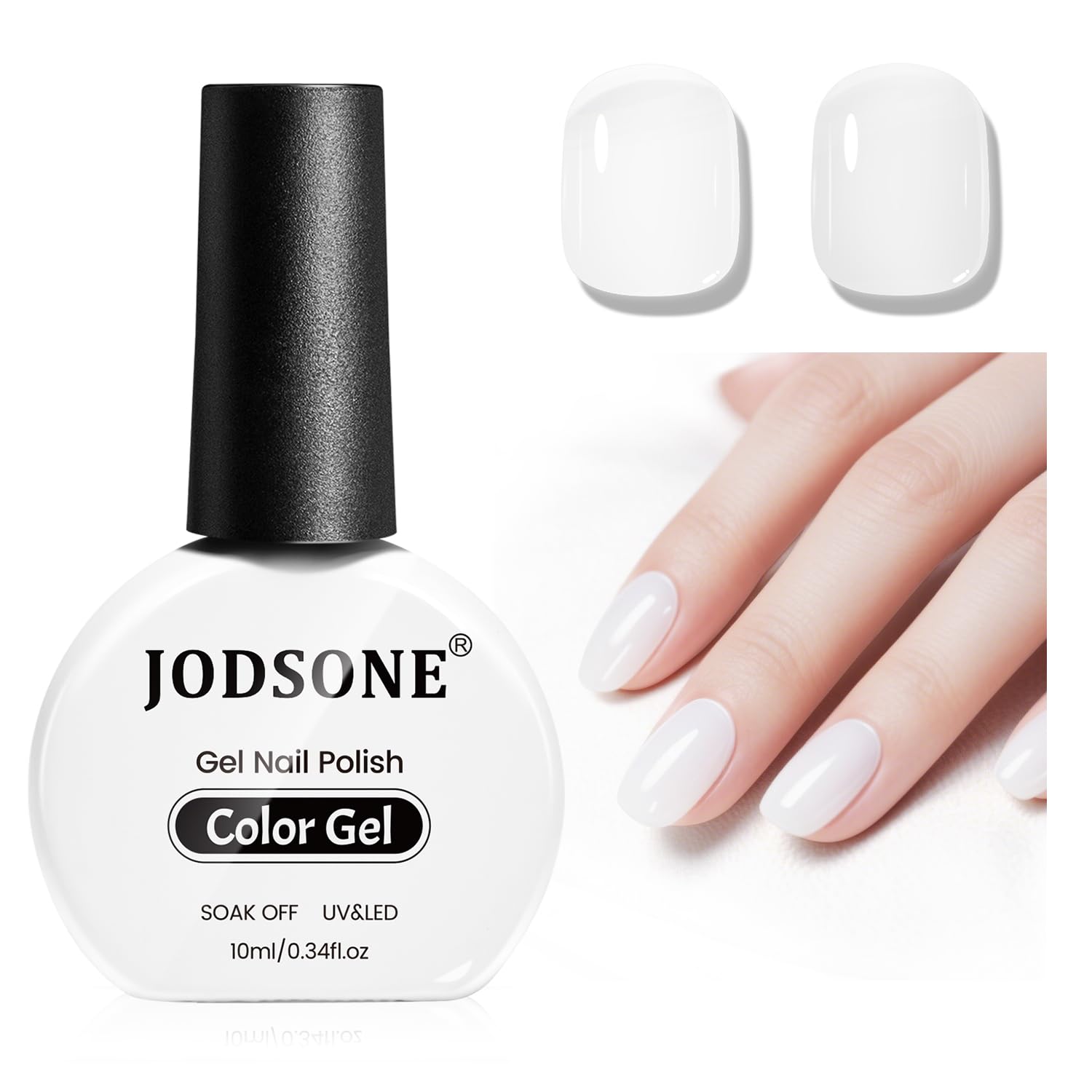 JODSONE Pastel Yellow Gel Nail Polish 10ml Soak Off LED Gel Polish Butter Yellow Nail Color Salon Quality Long-Lasting Low Odor (Need U V Lamp Curing) : Beauty & Personal Care