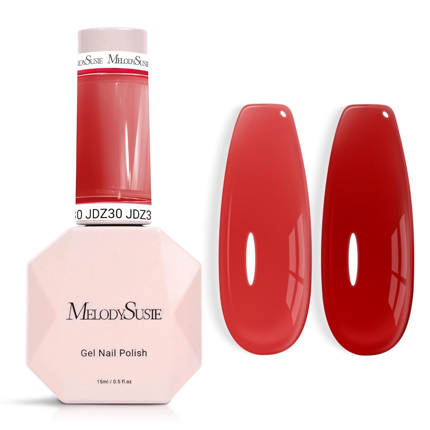 MelodySusie Jeweliver Nude Gel Nail Polish. 0.5Fl.oz Milky Gel Polish Pastel Color Soak Off UV LED Light Cure Gift for Women Manicure Nail Art DIY at Home JM08 : Beauty & Personal Care