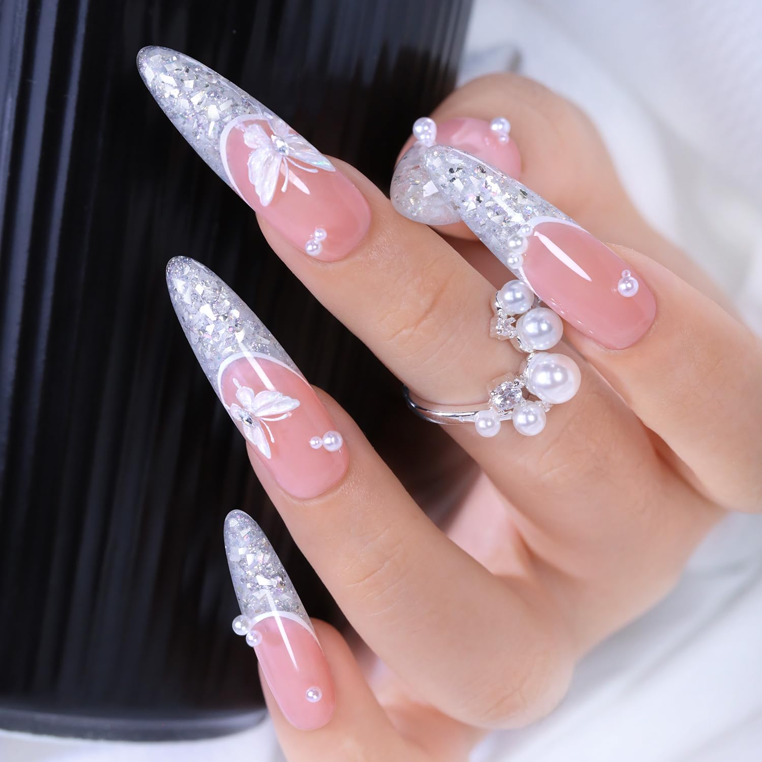 Double Rhythm 0.5Oz Glitter Gel Polish Shimmer Reflective Color for Nail Art Salon DIY Soak Off 15ml Nail Lamp Gel Polish at Home (Pink-B1161) : Beauty & Personal Care