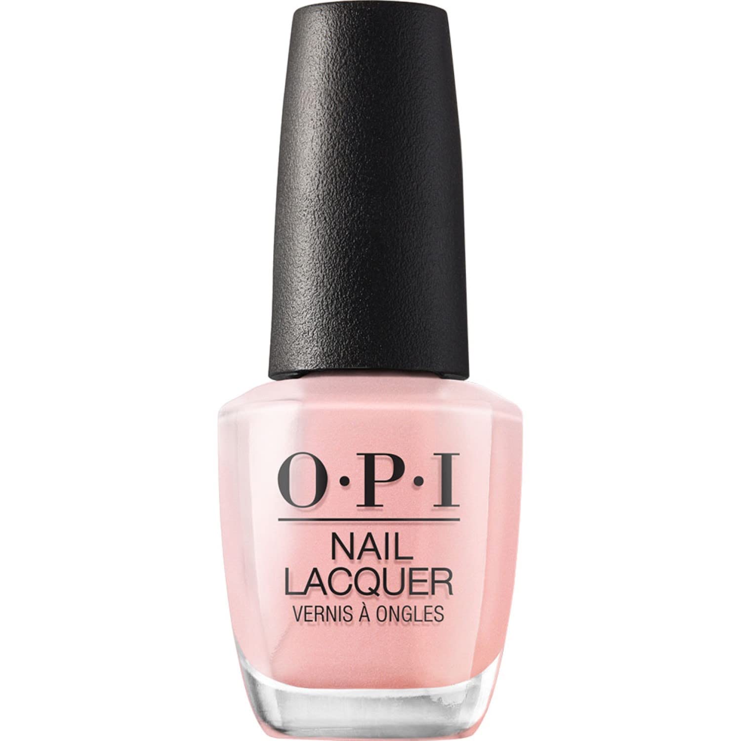 OPI Nail Lacquer Bubble Bath | Sheer Nude Pink Crème Chip Resistant Nail Polish | Fast Drying. Streak Free