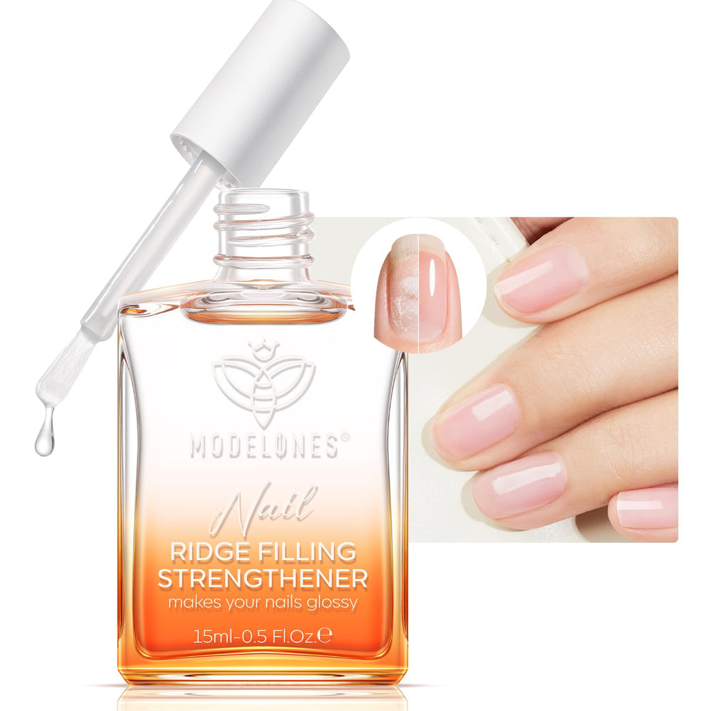 modelones Nail Strengthener and Growth. Clear Nail Polish Nail Repair for Damaged Nails Hardener Extra Strong and Growth Natural Nail Care Gifts for Women Toenails Concealer Polsih 15ml : Beauty & Personal Care