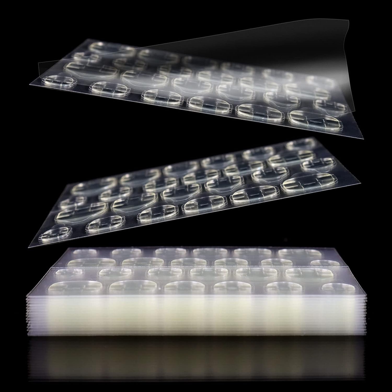 Allstarry 288pcs (12 Sheets) Adhesive Tabs Waterproof Breathable Glue Tabs Double-Sided Nail Jelly Sticker Super Sticky Fake Nail Glue Stickers Transparent Flexible for Manicure : Beauty & Personal Care