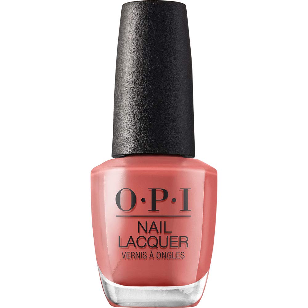 OPI Nail Lacquer Cajun Shrimp | Opaque Bright Orange Crème Chip Resistant Nail Polish | Fast Drying. Streak Free
