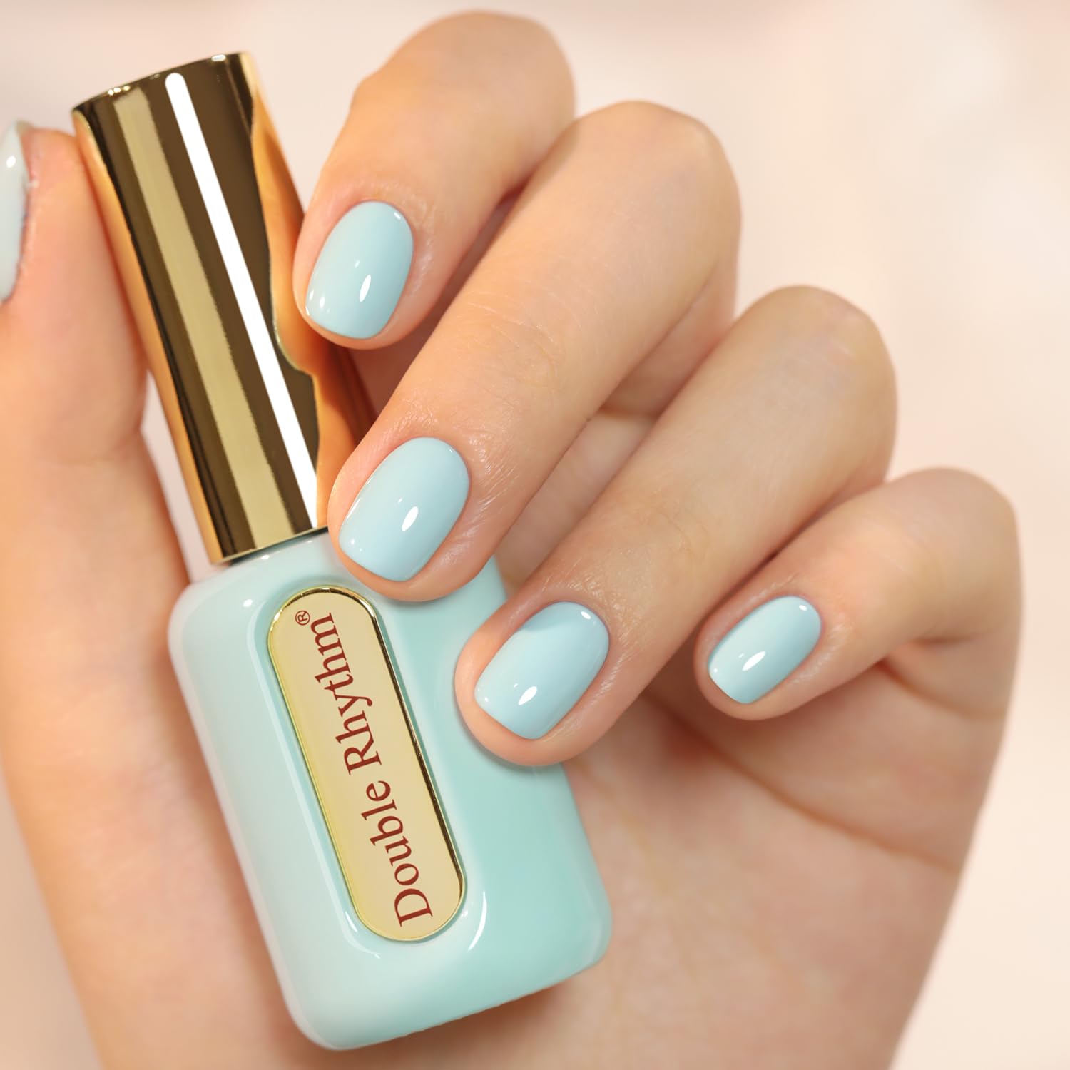 Double Rhythm 0.50 OZ Gel Polish Hema Free Same Color Same Bottle Golden Round Translucent Neutral Natural Milky 15 ML Jelly UV Polish Art DIY at Home (Bright Pink-H1040) : Beauty & Personal Care