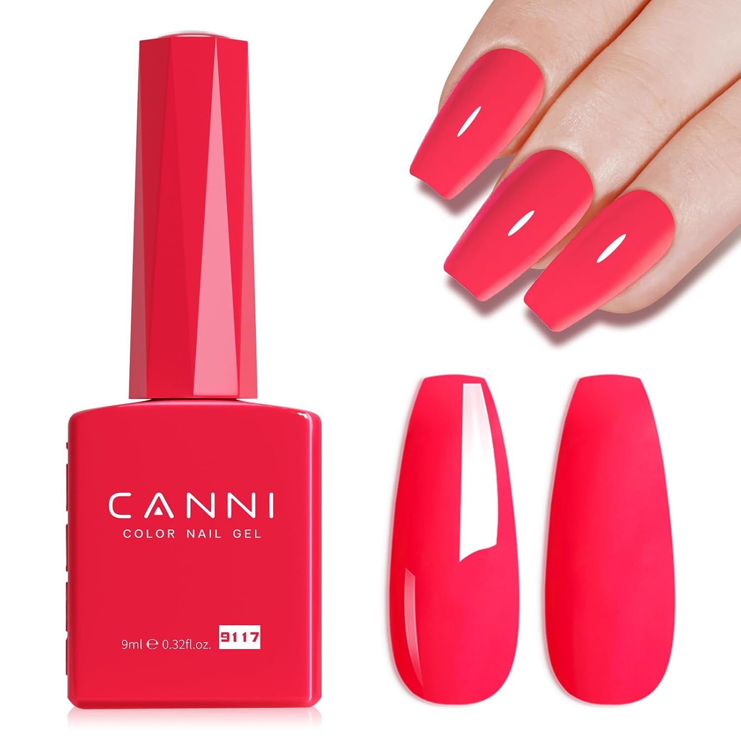 CANNI Light Pink Gel Nail Polish. 1Pcs Baby Pink Gel Polish Soft Pale Color High Gloss Soak Off U V Nail Manicure Salon DIY : Beauty & Personal Care