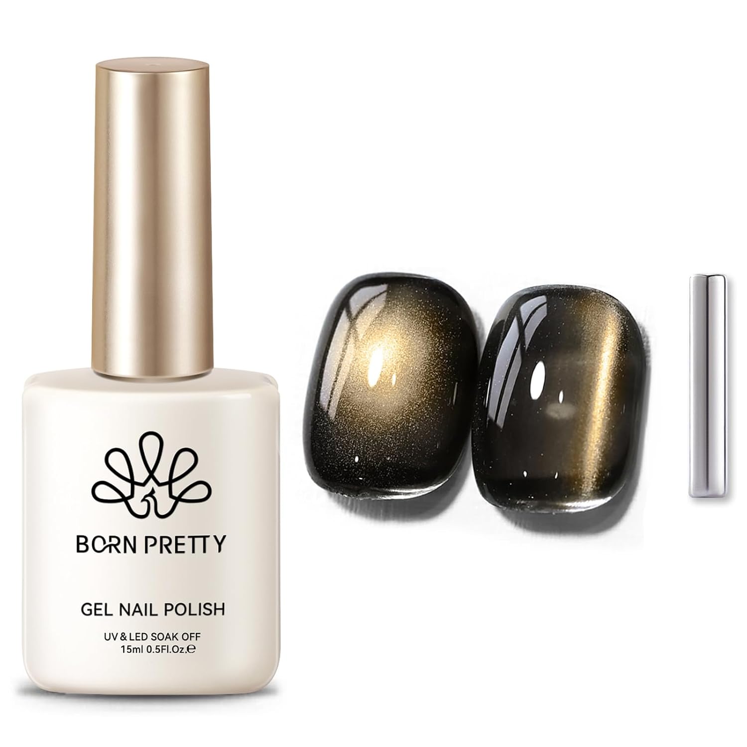 Born Pretty 9D Cat Magnetic Eye Gel Nail Polish Holographic Rainbow Gel Polish Blue Purple Soak Off U V LED Gel Polish Nail Art Design Manicure Salon DIY Home 15ML : Beauty & Personal Care