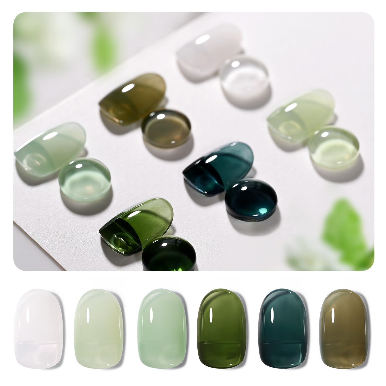 GAOY Nude Brown Gel Nail Polish Set. 6 Colors Beige Chocolate Caramel. UV Cure Gel for DIY Manicure at Home : Beauty & Personal Care