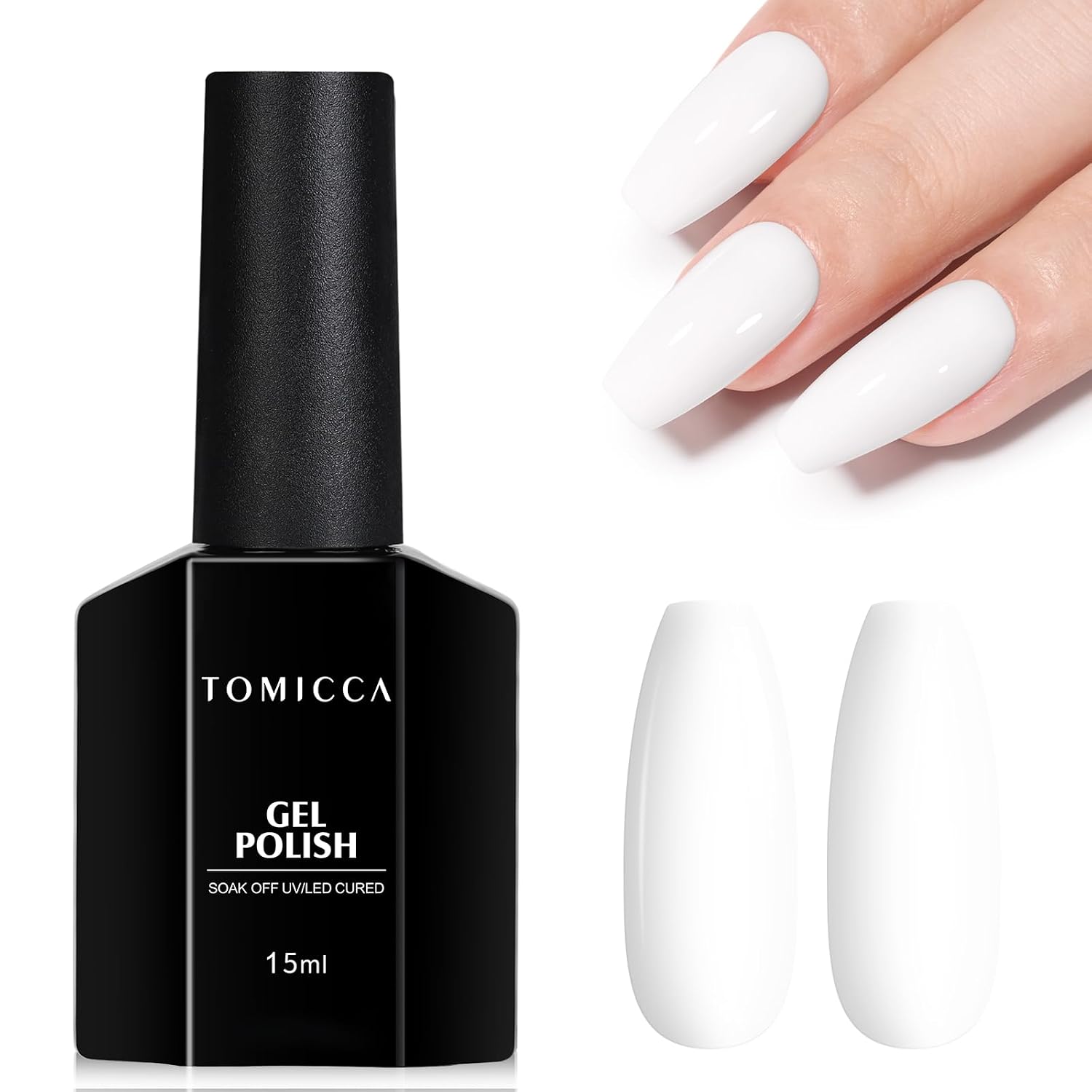 TOMICCA Nude Gel Nail Polish.15ml Light Nude Gel Polish.Soak Off Uv Led Cure Needed .Color Long Lasting Translucent Nail Art Manicure French Salon Diy Design Gifts For Woman : Beauty & Personal Care