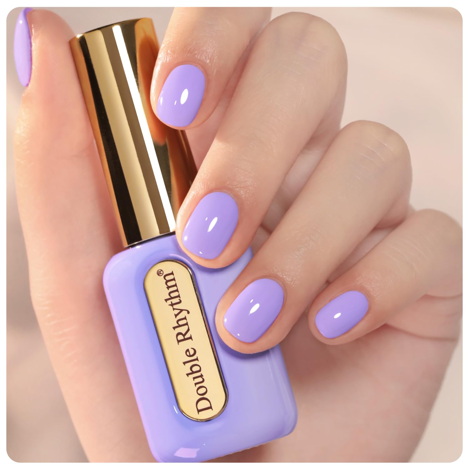 Double Rhythm 0.50 OZ Gel Polish Hema Free Same Color Same Bottle Golden Round Translucent Neutral Natural Milky 15 ML Jelly UV Polish Art DIY at Home (Bright Pink-H1040) : Beauty & Personal Care