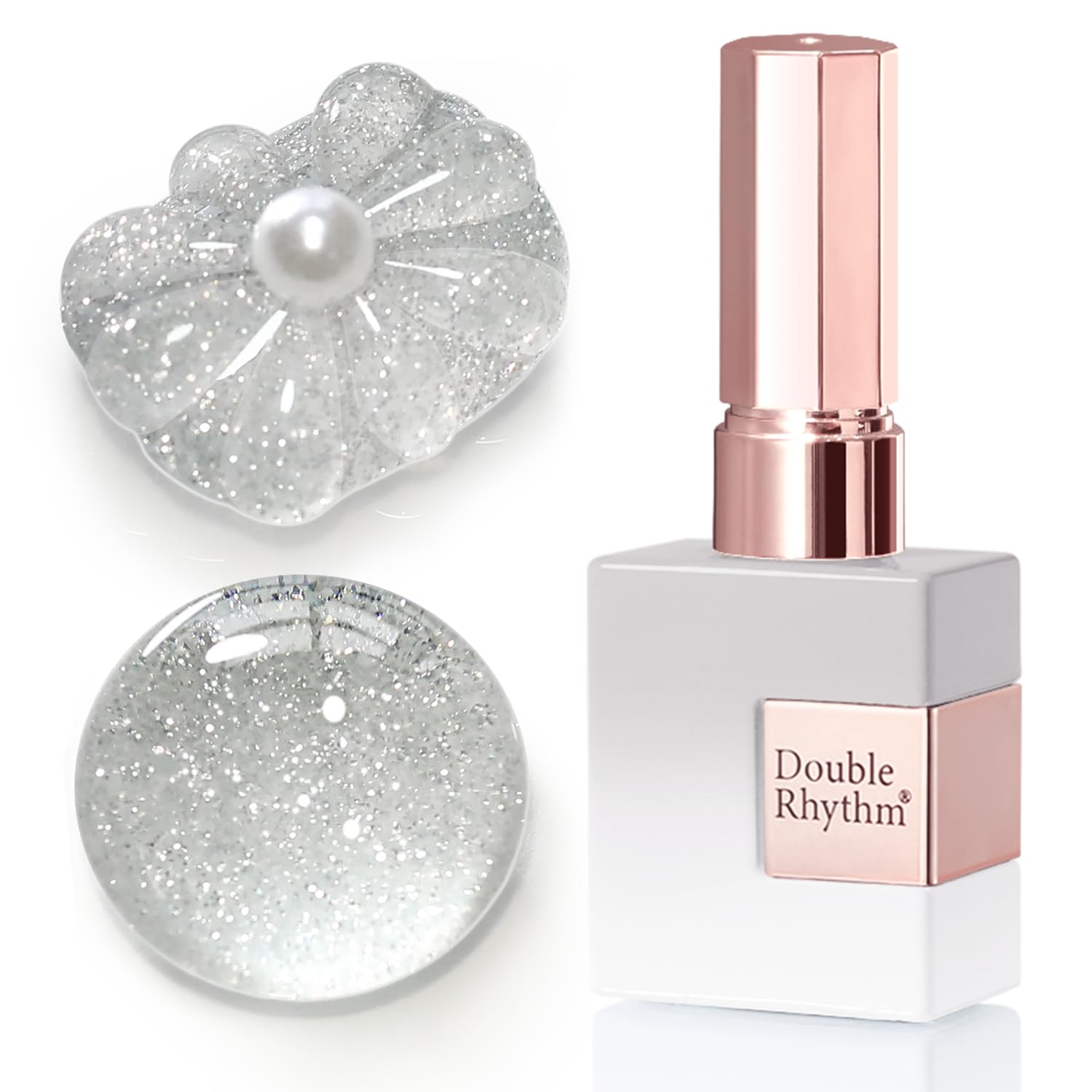 Double Rhythm 0.5Oz Glitter Gel Polish Shimmer Reflective Color for Nail Art Salon DIY Soak Off 15ml Nail Lamp Gel Polish at Home (Pink-B1161) : Beauty & Personal Care