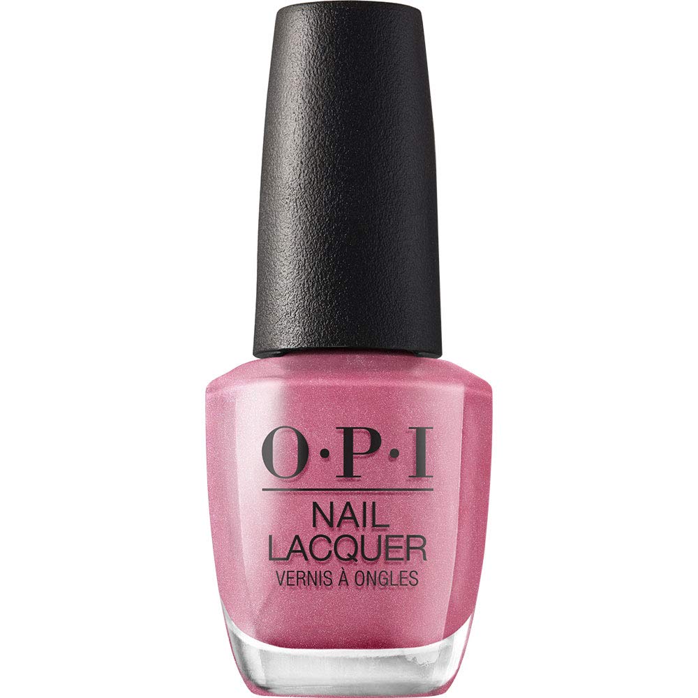 OPI Nail Lacquer Strawberry Margarita | Opaque Bright Pink Crème Chip Resistant Nail Polish | Fast Drying. Streak Free