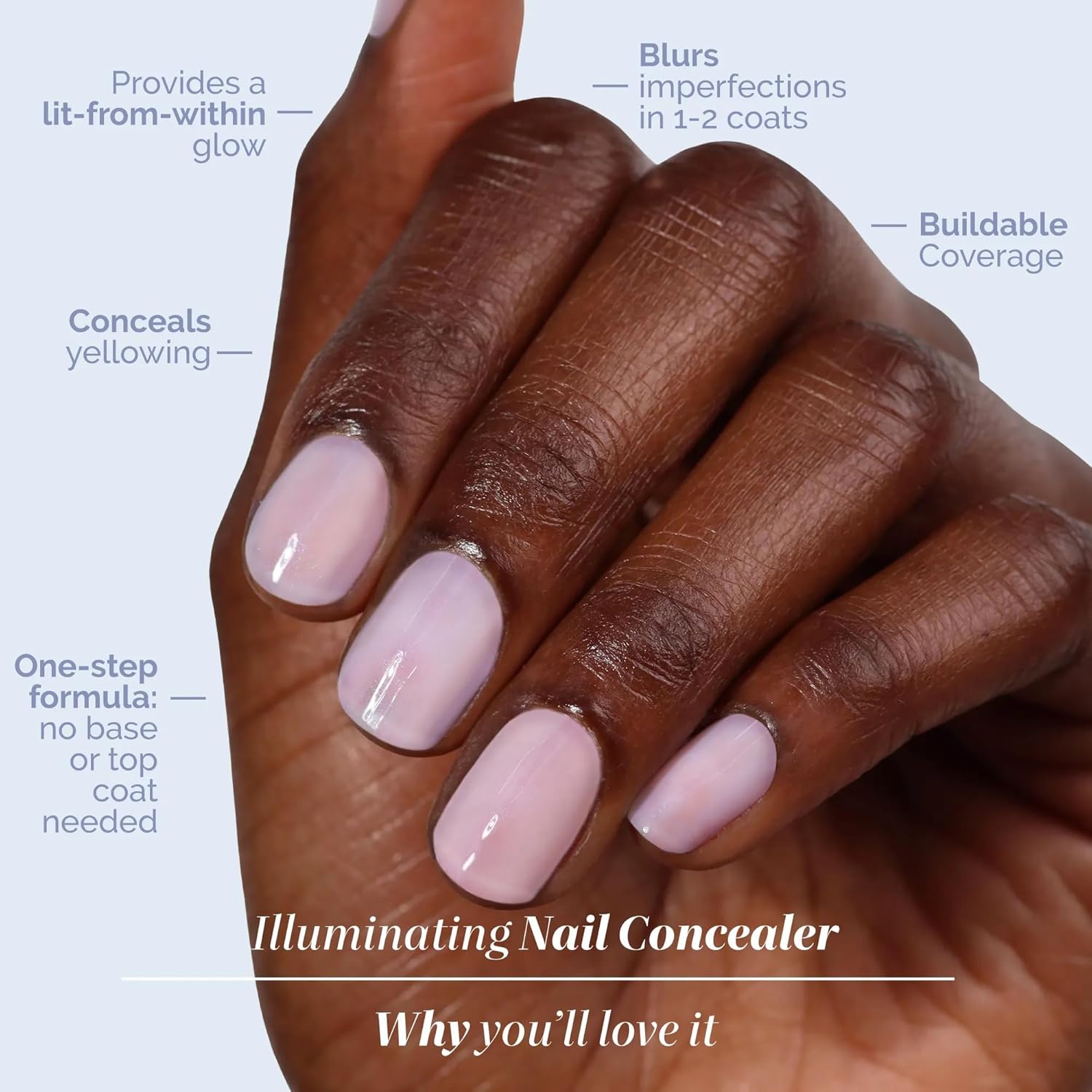 LONDONTOWN Original Illuminating Nail Concealer. Sheer Brightening Nail Polish & Strengthener for Yellowing. Damaged or Discolored Nails. Natural Nail Perfector. Milky White. 21+ Free. 0.4 Fl Oz : Beauty & Personal Care