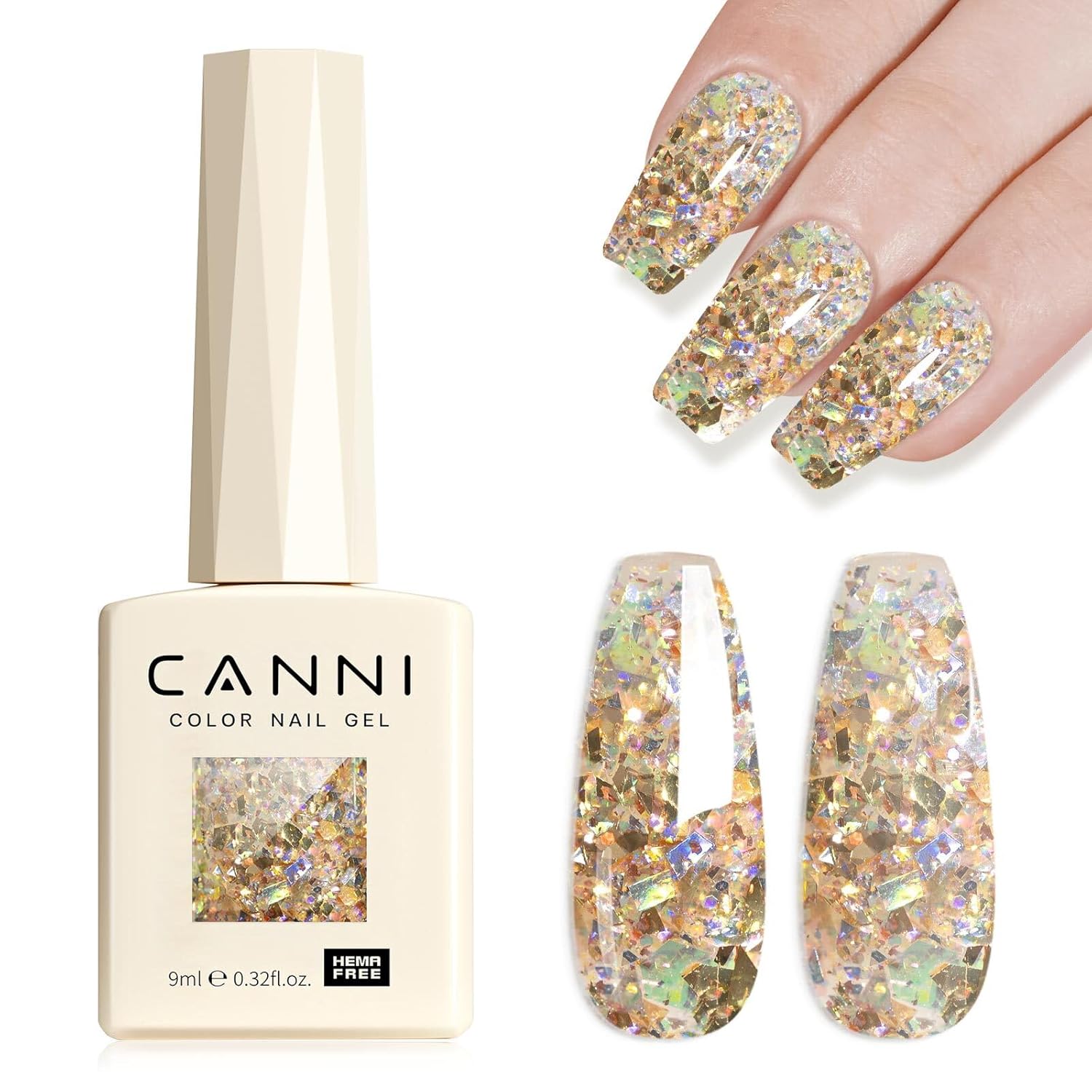 CANNI Light Pink Gel Nail Polish. 1Pcs Baby Pink Gel Polish Soft Pale Color High Gloss Soak Off U V Nail Manicure Salon DIY : Beauty & Personal Care