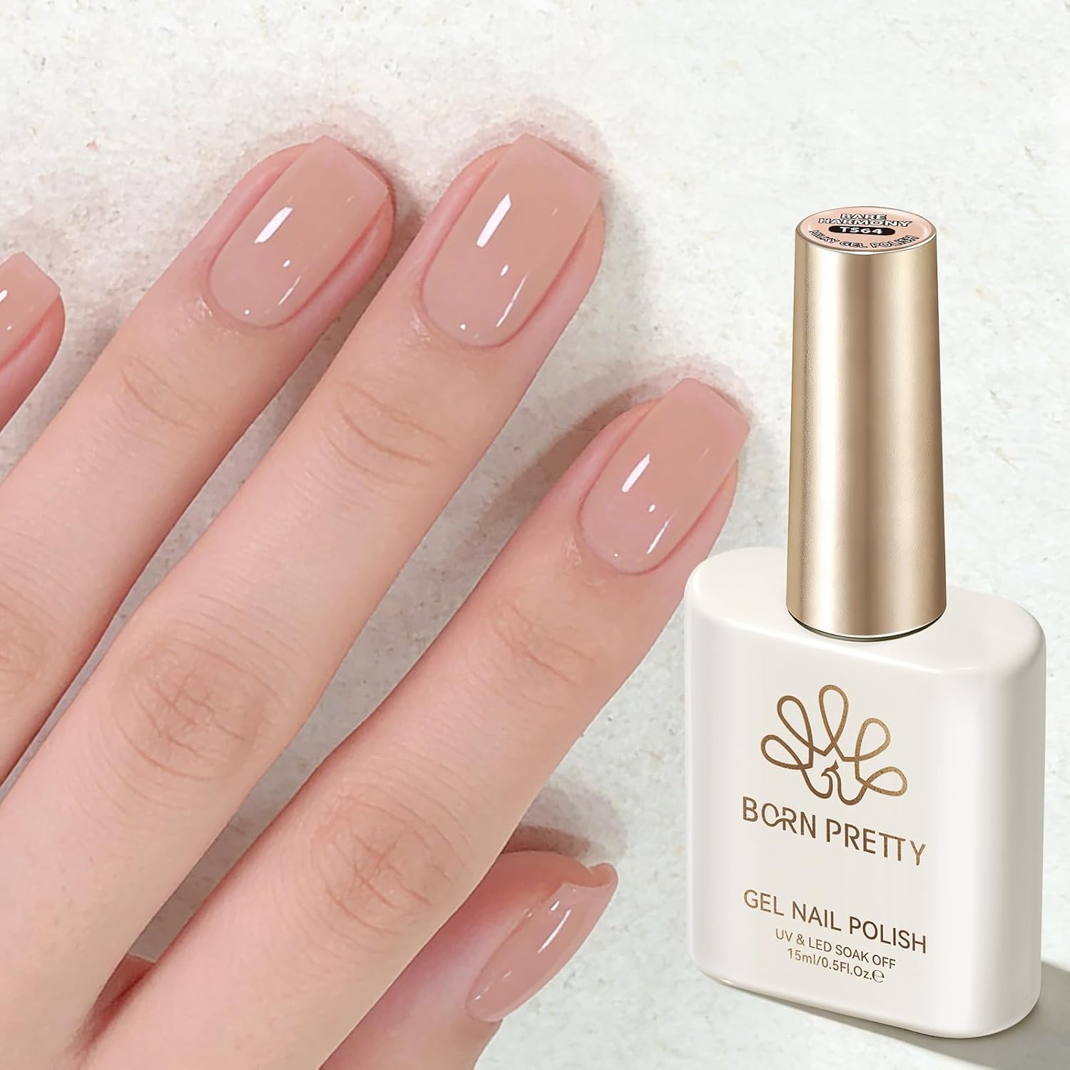 Born Pretty Nude Gel Nail Polish Jelly Light Nude Gel Polish.Sheer Translucent Skin Stone Natural Long Lasting Soak Off Gel Polish Nail Art DIY 15ML : Beauty & Personal Care