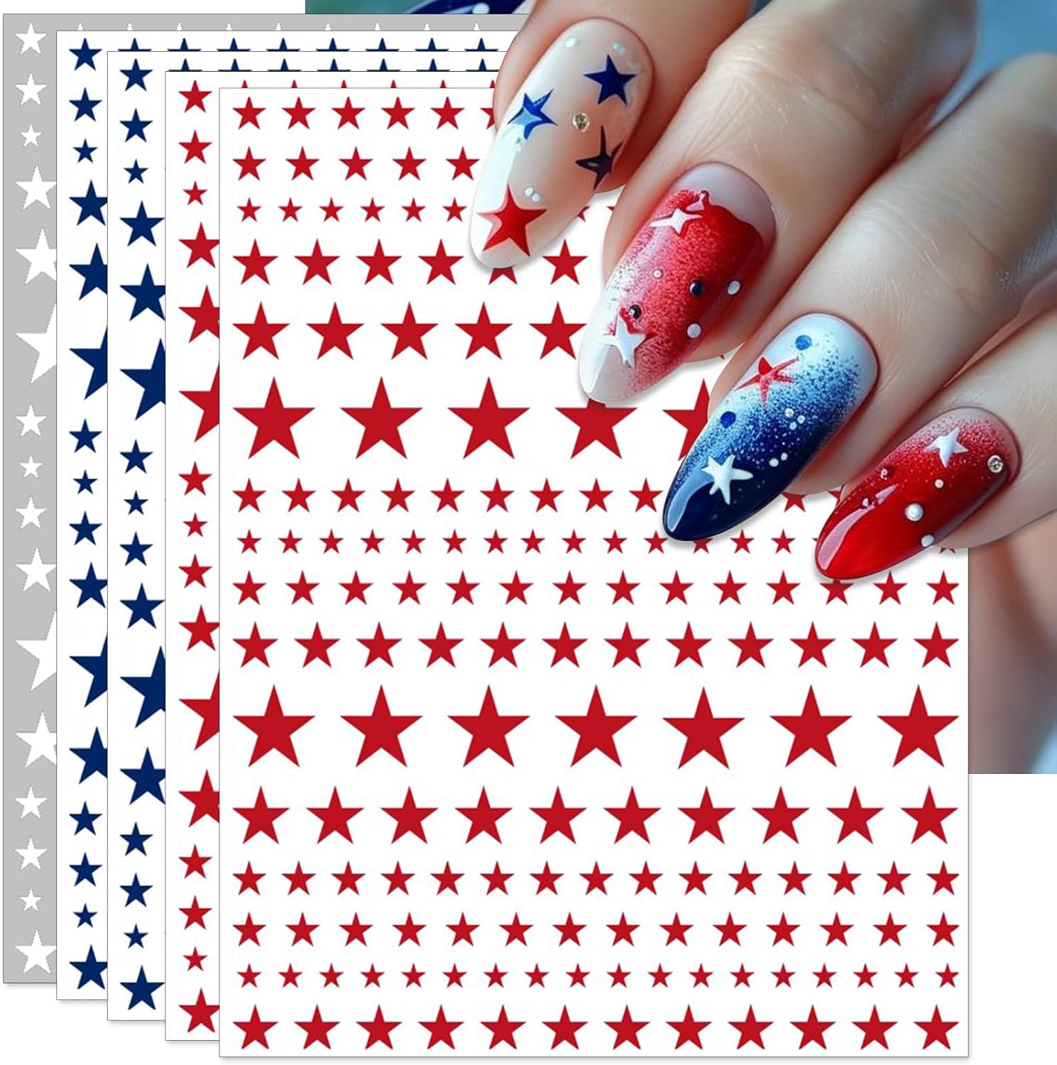 IDDFEVE 30 Sheets 8 Holiday Nail Art Stickers. Variety Pack All Season Nail Decals for All Year. Self-Adhesive Pegatinas Uñas 4th of July Halloween Fall Christmas Valentine St. Patrick's : Beauty & Personal Care