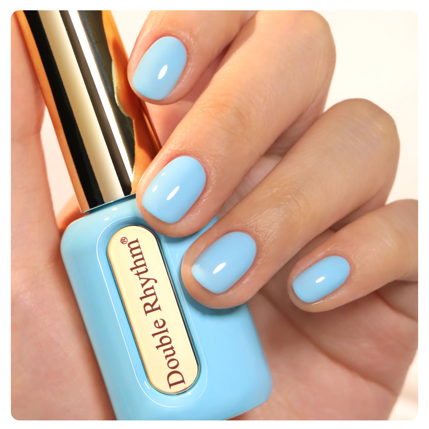 Double Rhythm 0.50 OZ Gel Polish Hema Free Same Color Same Bottle Golden Round Translucent Neutral Natural Milky 15 ML Jelly UV Polish Art DIY at Home (Bright Pink-H1040) : Beauty & Personal Care