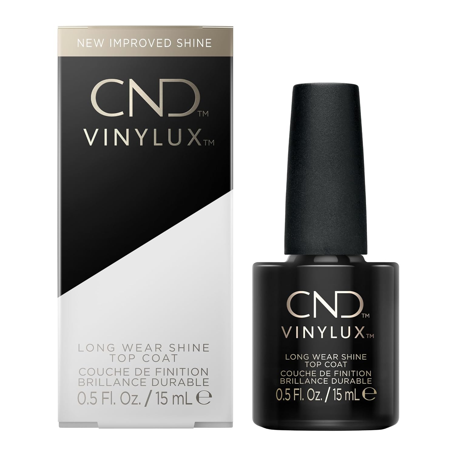 CND Vinylux Long Wear Shine Top Coat. Quick Drying Formula. Easy to Remove. 0.5 Fl Oz : Beauty & Personal Care