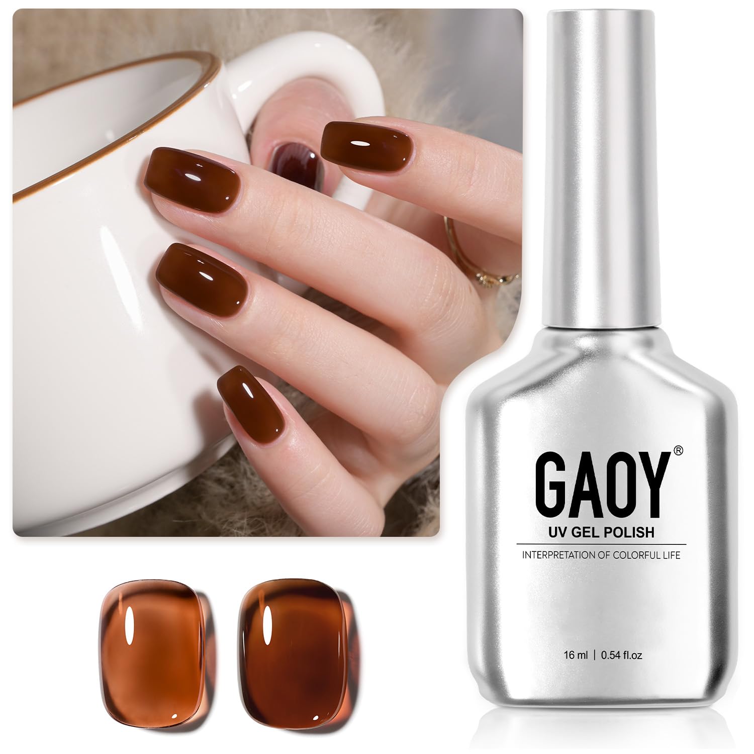 GAOY Red Gel Nail Polish. 16ml Soak Off Gel Polish. UV Light Cure for Nail Art DIY Manicure at Home. 1149 Dark Red Cherry : Beauty & Personal Care
