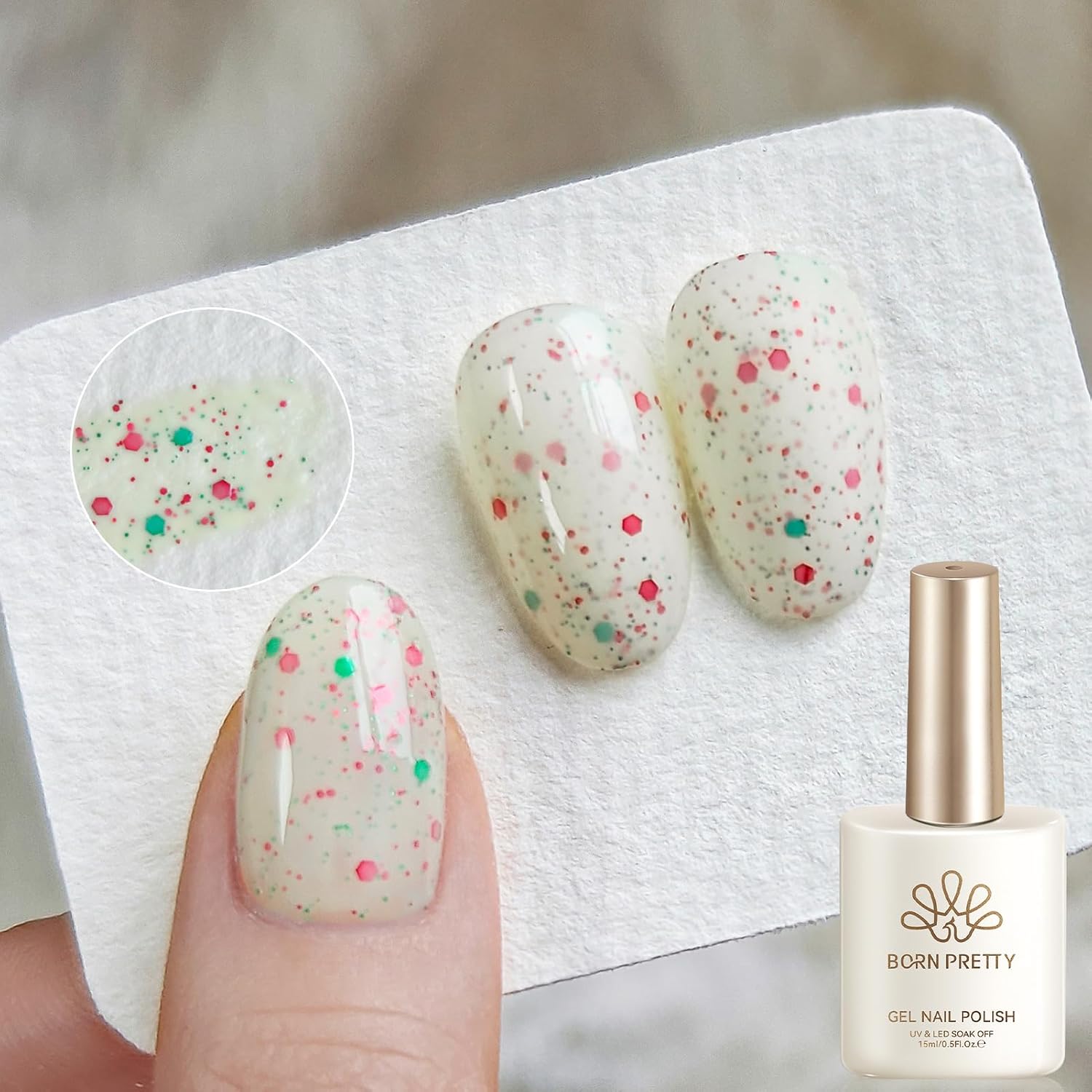 Born Pretty Milky White Gel Nail Polish Jelly White Sheer Translucent Neutral Gel Polish Soak Off Nail Art Gel 15ml. 0.54 Fl Oz : Beauty & Personal Care