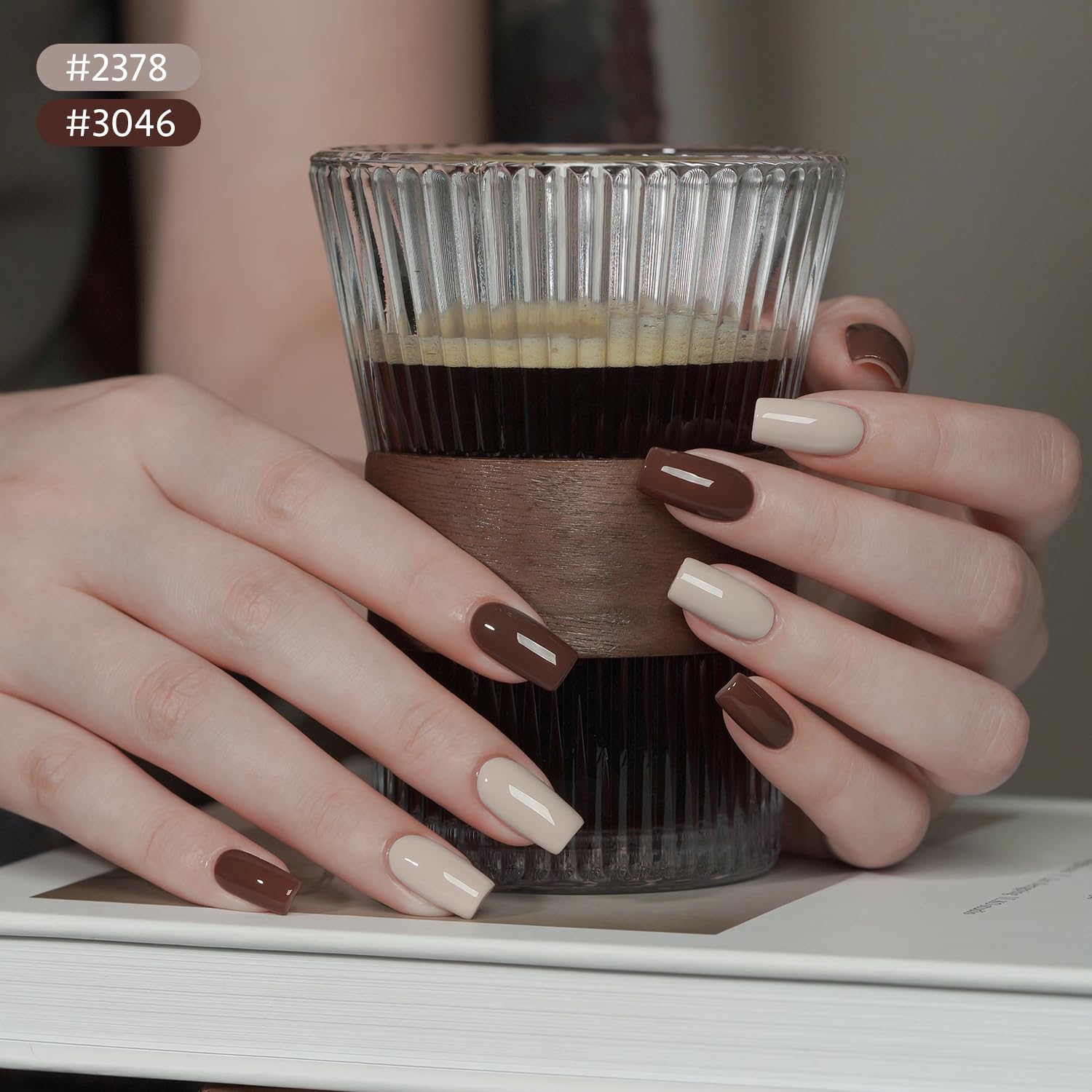 GAOY Nude Brown Gel Nail Polish Set. 6 Colors Beige Chocolate Caramel. UV Cure Gel for DIY Manicure at Home : Beauty & Personal Care