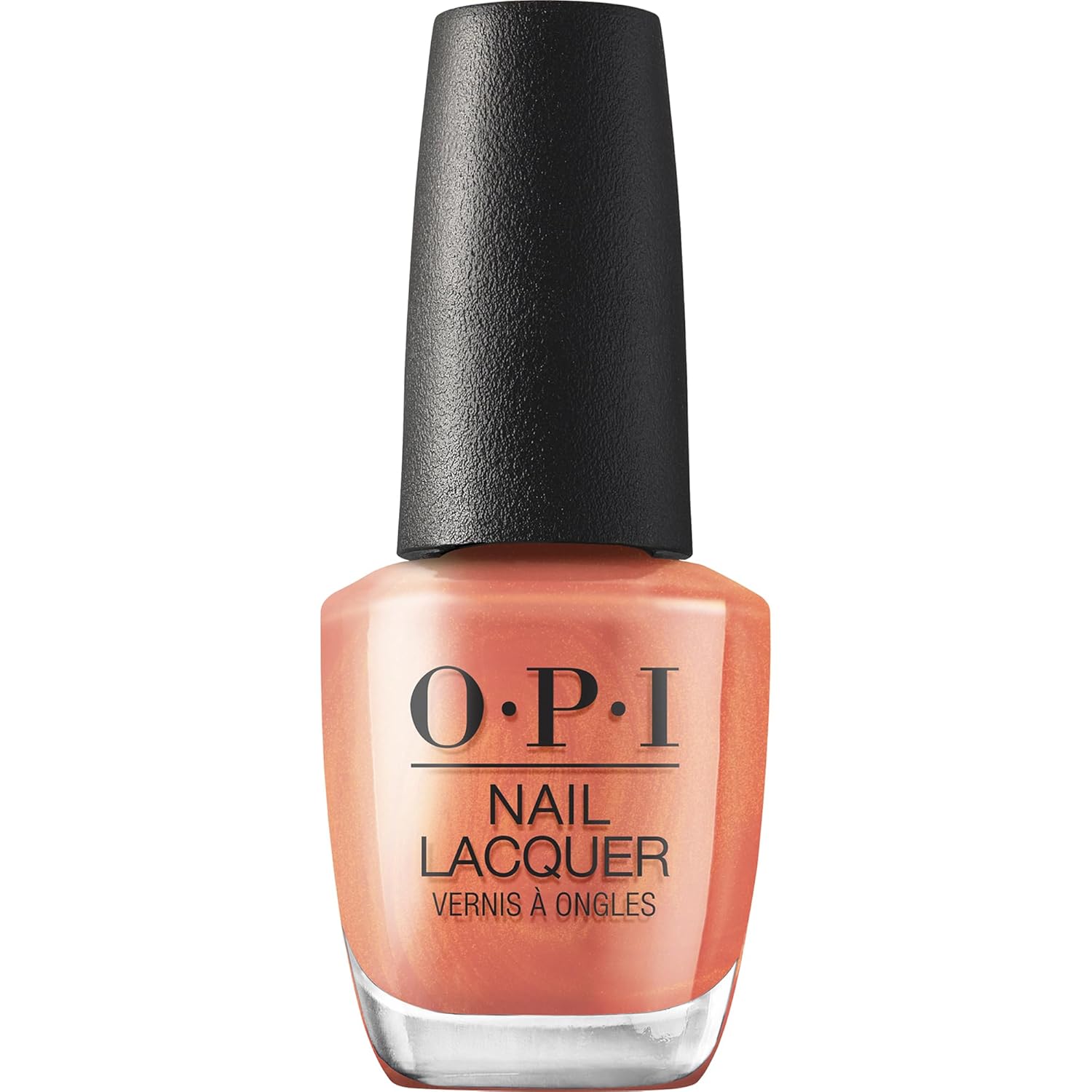 OPI Nail Lacquer Cajun Shrimp | Opaque Bright Orange Crème Chip Resistant Nail Polish | Fast Drying. Streak Free