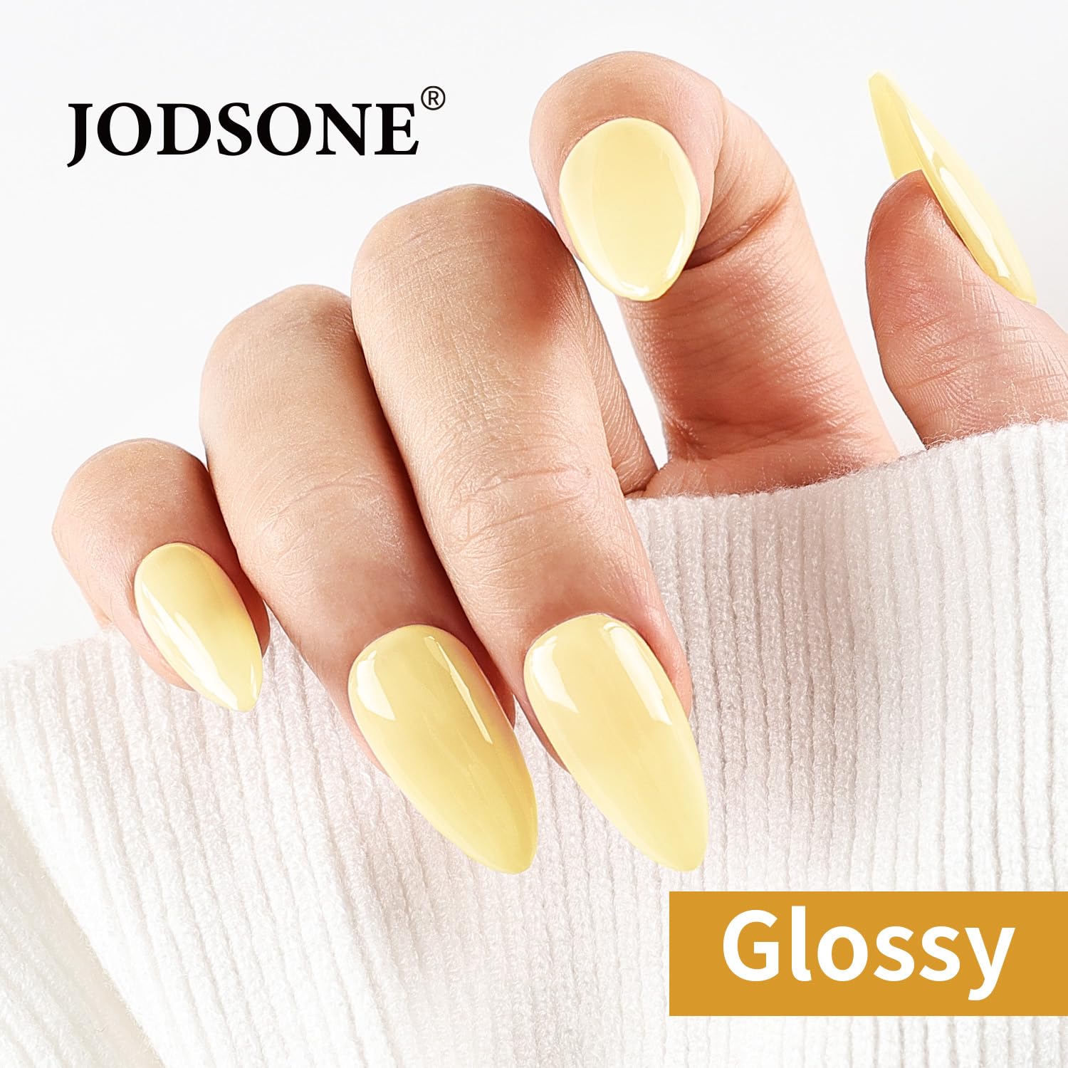 JODSONE Pastel Yellow Gel Nail Polish 10ml Soak Off LED Gel Polish Butter Yellow Nail Color Salon Quality Long-Lasting Low Odor (Need U V Lamp Curing) : Beauty & Personal Care