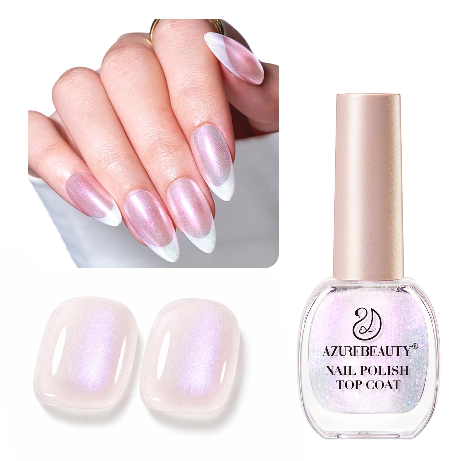 AZUREBEAUTY Milky White Translucent Nail Polish – Quick Dry. Long-Lasting. Natural Jelly Glossy Finish for DIY Manicure & Nail Art. Salon Quality for Women : Beauty & Personal Care