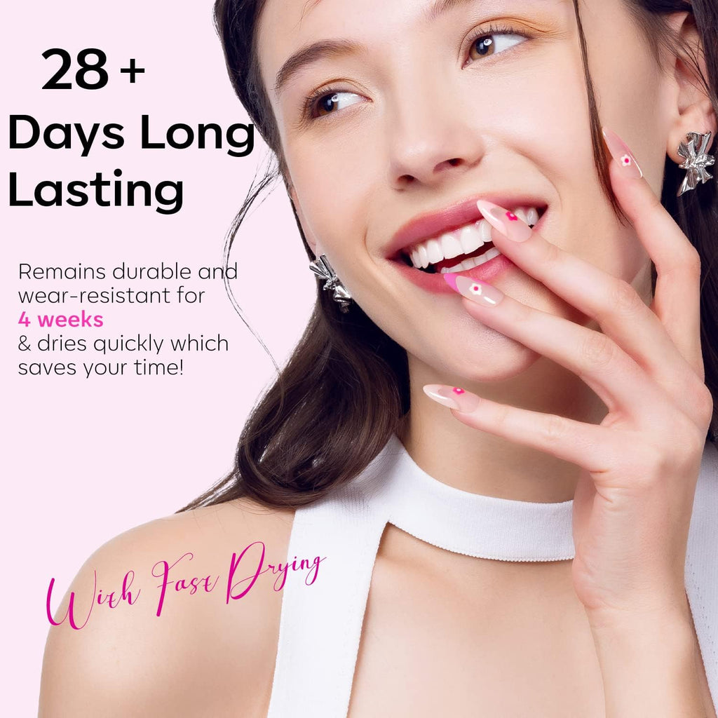 modelones Pink Gel Nail Polish Set- 6 Colors 2026 Summer Spring Pastel Hot Pink Tones Neon Milk Pink White Gel Polish Magenta Light Soft to Dark LED Nail Art for Nail Lovers Gift DIY Starter Kit : Beauty & Personal Care