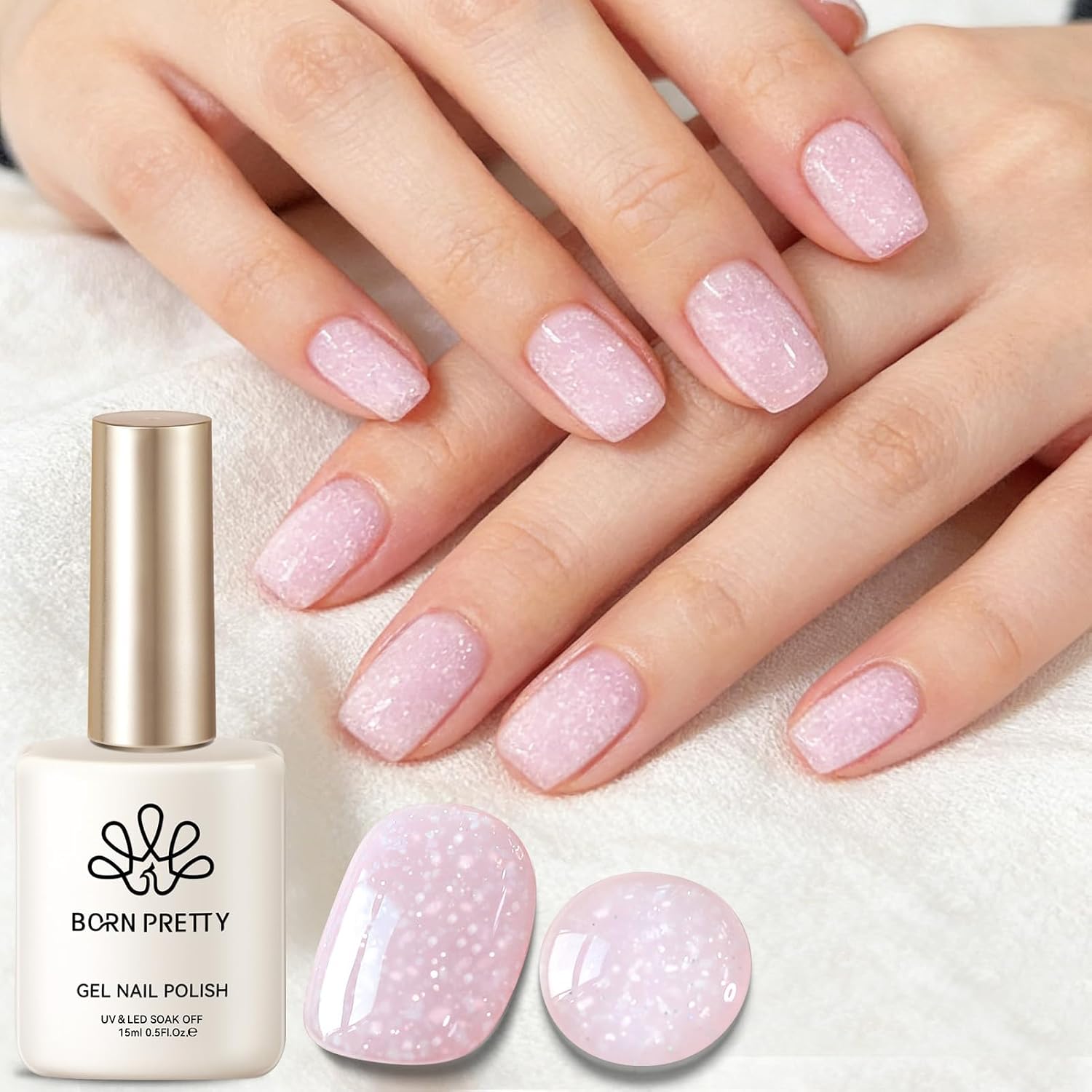Born Pretty Milky White Gel Nail Polish Jelly White Sheer Translucent Neutral Gel Polish Soak Off Nail Art Gel 15ml. 0.54 Fl Oz : Beauty & Personal Care