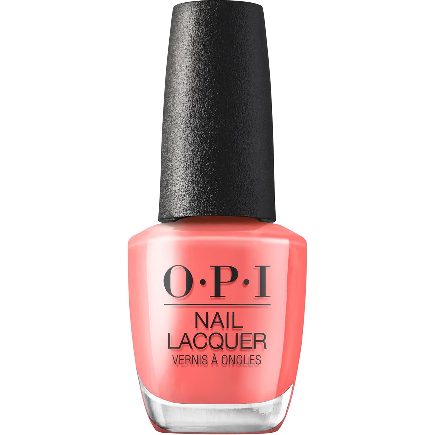 OPI Nail Lacquer Cajun Shrimp | Opaque Bright Orange Crème Chip Resistant Nail Polish | Fast Drying. Streak Free
