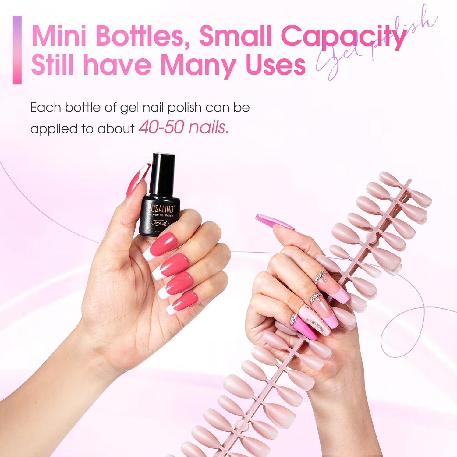 ROSALIND 30pcs Gel Nail Polish Set. 26 Colors Gel Polish with 3Pcs Glossy Matte Glitter Top Coat and Base Coat All Seasons Nude Blue Red Gel Nails art Kit DIY Salon at Home : Beauty & Personal Care