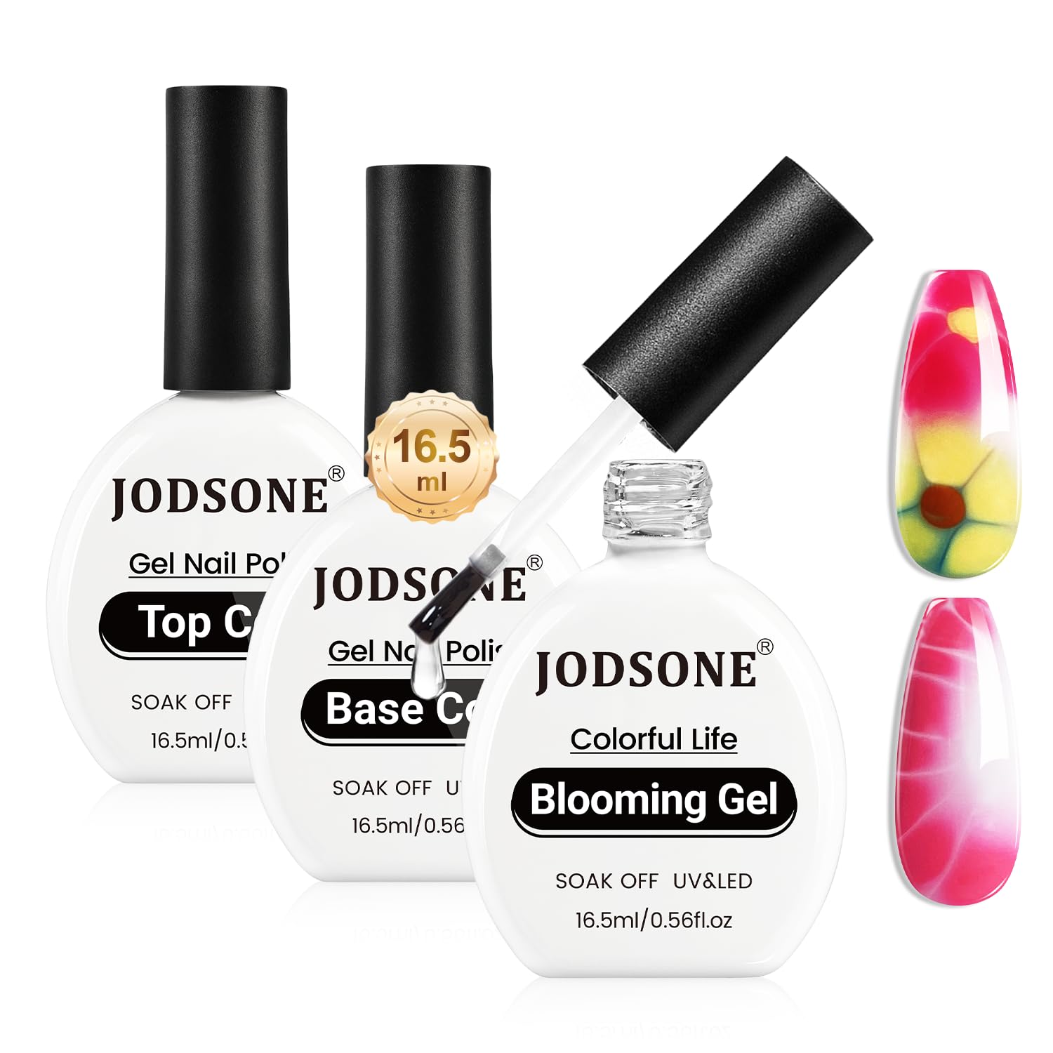 JODSONE 16.5ml Clear Blooming Gel Nail Polish for Spreading Effect Marble Natural Stone Watercolor Floral Print Nail Painting and Can Be Easily Used Suitable for DIY Nail Art : Beauty & Personal Care