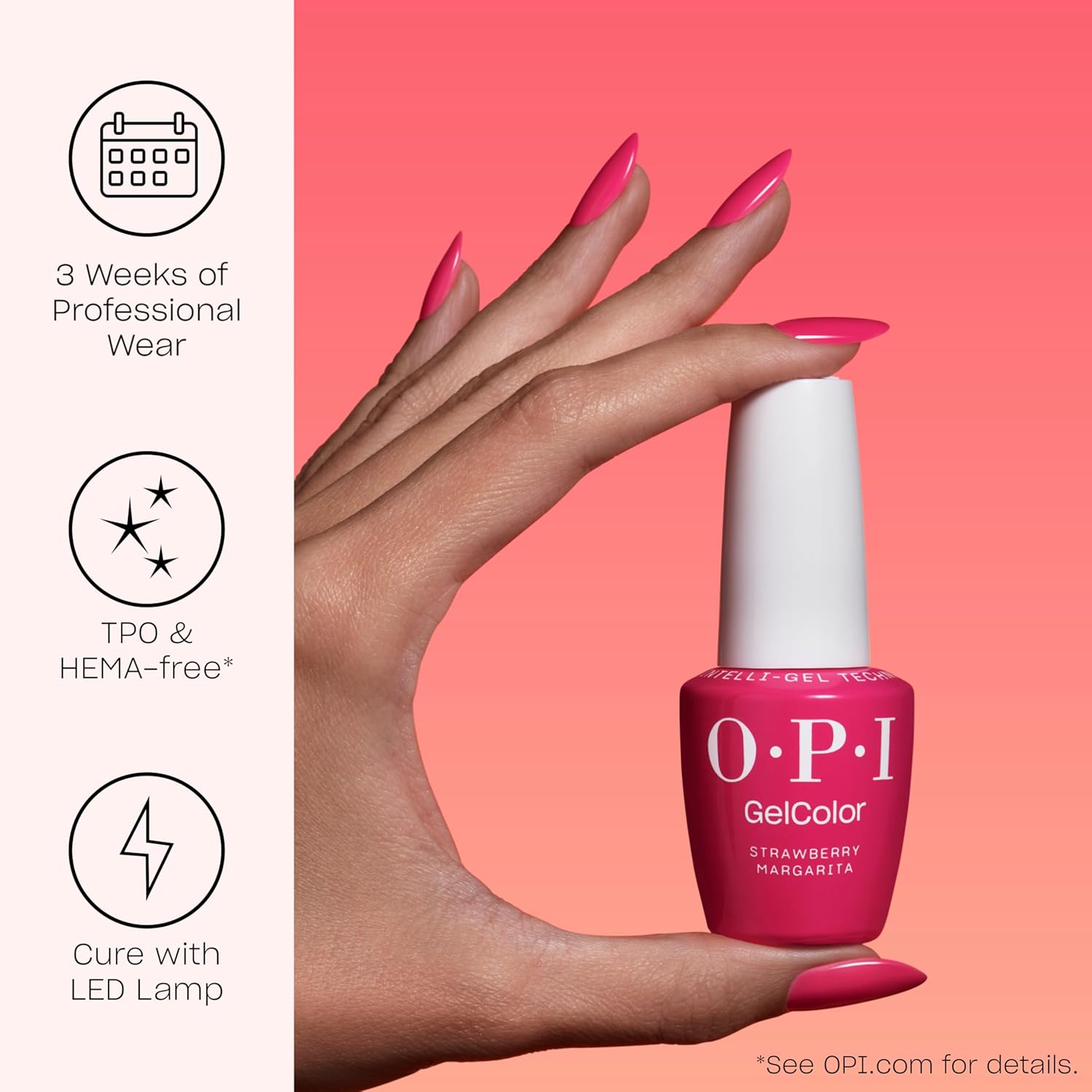 OPI GelColor Bubble Bath | Sheer Nude Pink Crème LED Cure Gel Nail Polish | Salon-Quality Shine. Long-Lasting Wear | Vegan & HEMA Free | 0.5 Fl Oz : Everything Else