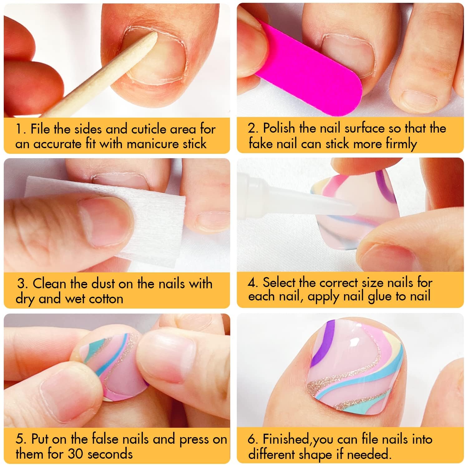 Solid Color Pink Press on Toenails for Women. Glossy Fake Toenail Press ons Short Square Acrylic Press on Toe Nails. Reusable Baby Pink Toenails Glue on Natural Seamless Fit. 24Pcs Glue Toenails : Beauty & Personal Care