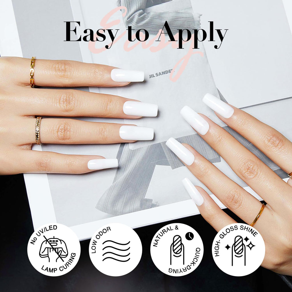 AZUREBEAUTY Warm White Nail Polish | Quick Dry. Long-Lasting. Natural Glossy Finish for DIY Manicure & Nail Art. Salon Quality for Women : Beauty & Personal Care