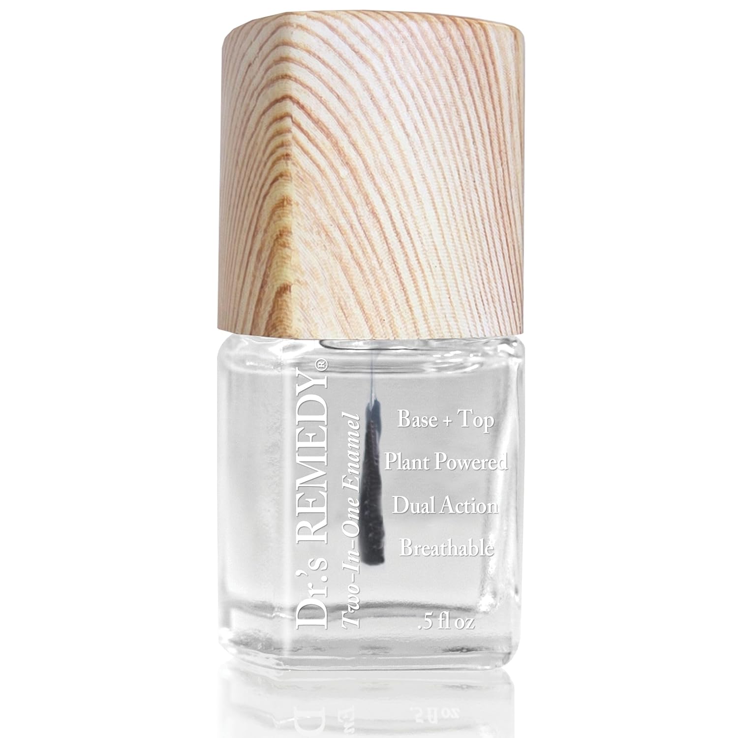 Dr.'s Remedy Total Two-In-One Base And Top Coat Nail Polish Clear Glaze Organic Nail Polishes Quick Dry. Clear Combination Base & Top Coats. 0.5 Fl Oz : Beauty & Personal Care