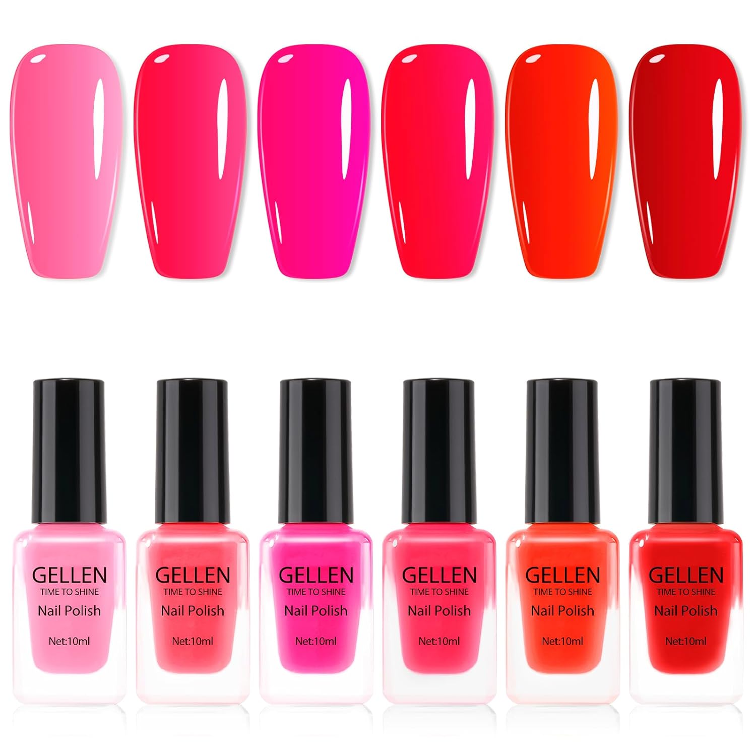 GELLEN Nail Polish Neutral Earth Tones. Nude Dusty Rose Fall Winter Air Dry Regular Nail Polish 6-color Set for Finger Toe Nails Home Salon All Seasons. Not UV Gel. Hema Free. Non Toxic. TPO Free : Beauty & Personal Care