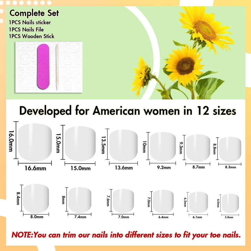 Solid Color Pink Press on Toenails for Women. Glossy Fake Toenail Press ons Short Square Acrylic Press on Toe Nails. Reusable Baby Pink Toenails Glue on Natural Seamless Fit. 24Pcs Glue Toenails : Beauty & Personal Care