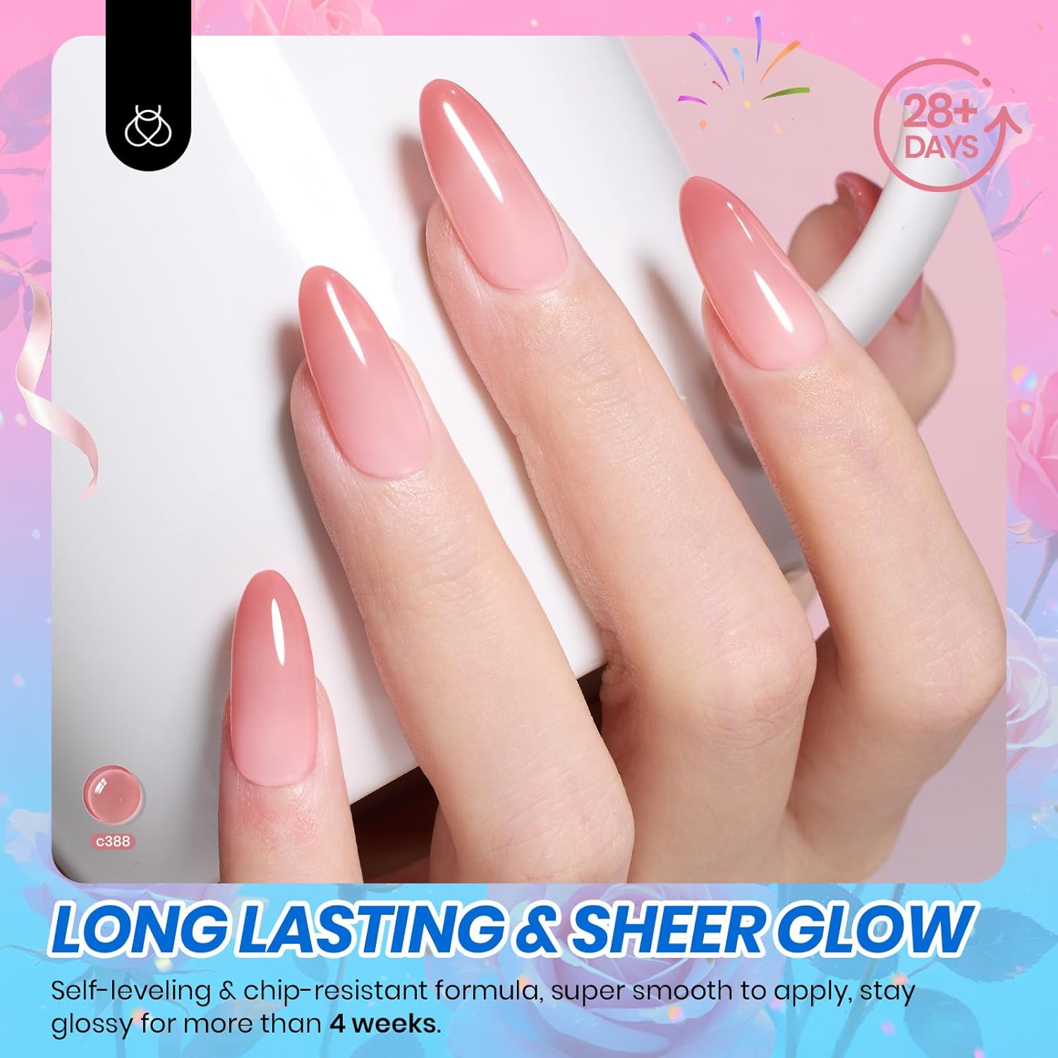 Beetles Nude Gel Nail Polish Set - 6 Colors Nude Pink Brown Neutral Jelly Gel Polish Kit Sheer Translucent Effect Soak Off UV Nail Art Design Drunken Rose Collection Manicure Gift for Women : Beauty & Personal Care