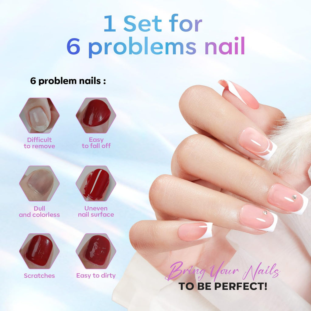 modelones Gel Top Coat. 15 ml 2026 Upgrade Super Shiny Base and Top Coat Set. Soak Off Nail Lamp Acid Free No Wipe Clear Base Top Gel Nail Polish : Beauty & Personal Care
